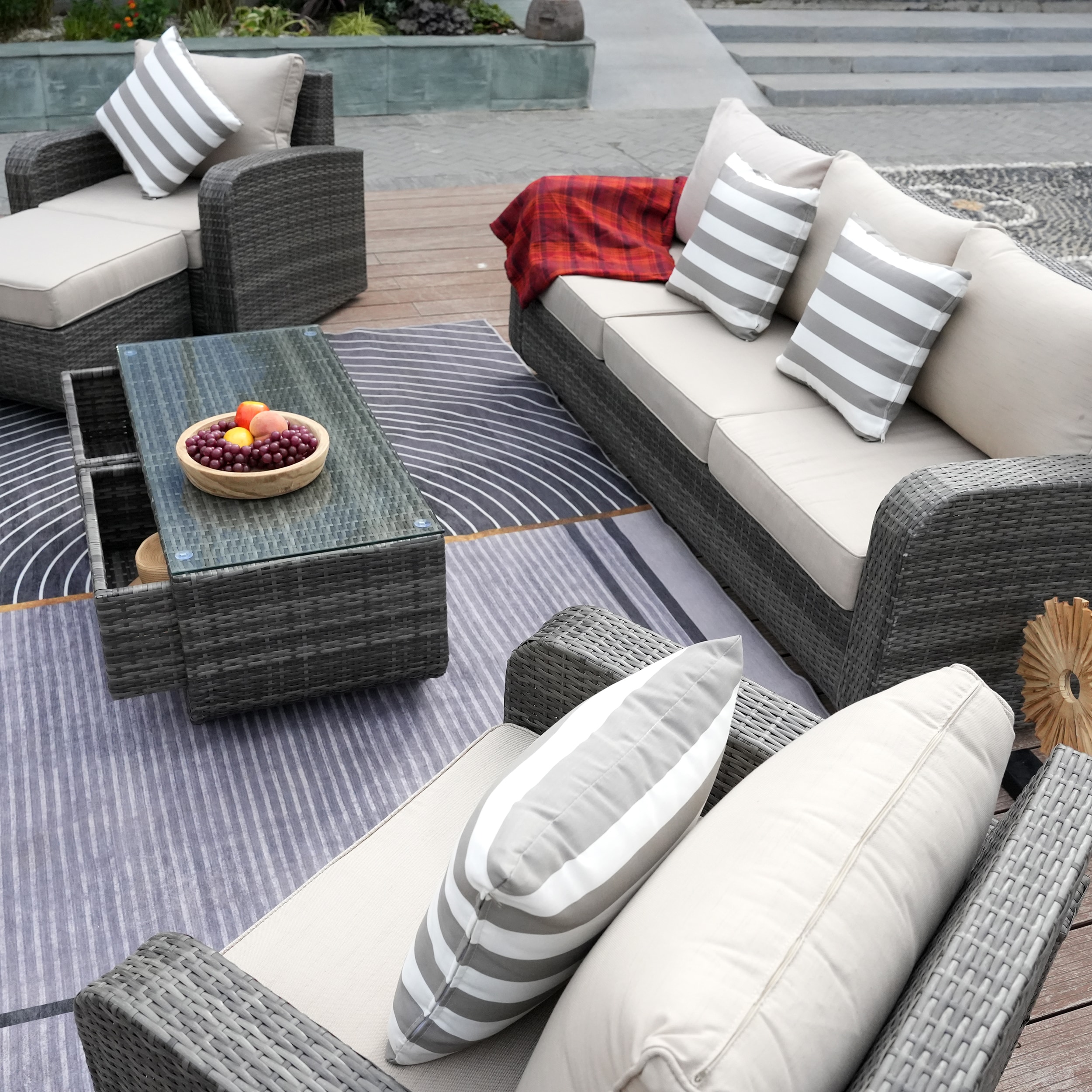 Moda Furnishings CMAS-1515-GR Patio-Conversation-Sets - View #4
