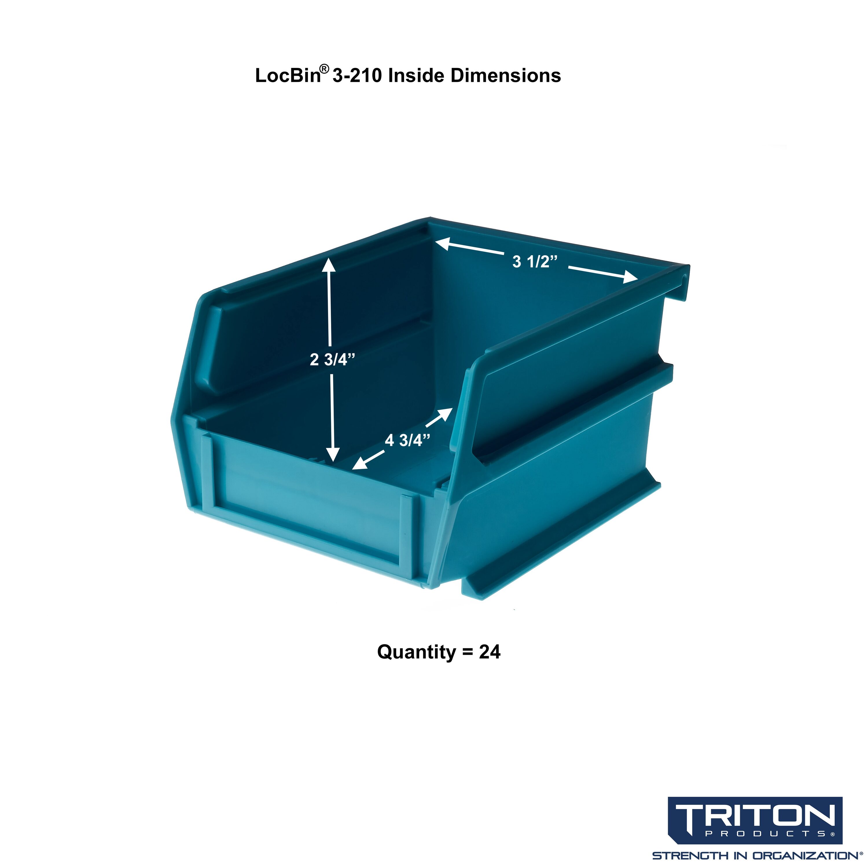 Triton Products 3-210MCWS Bins-Baskets - View #3