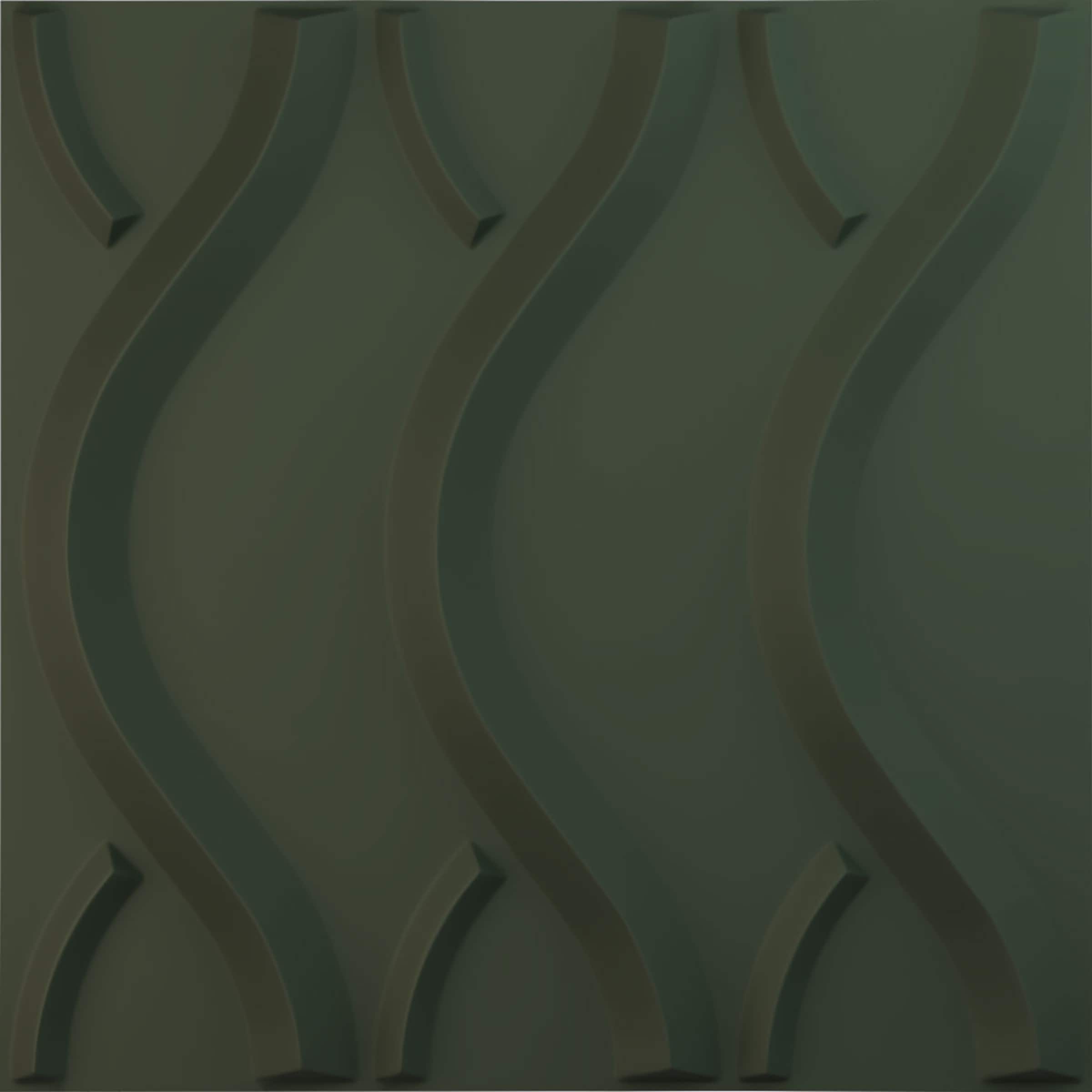 Ekena Millwork WP20X20NXGHC 19-5/8-in x 19-5/8-in Embossed Paintable/Stainable Green PVC Wall Panel (
