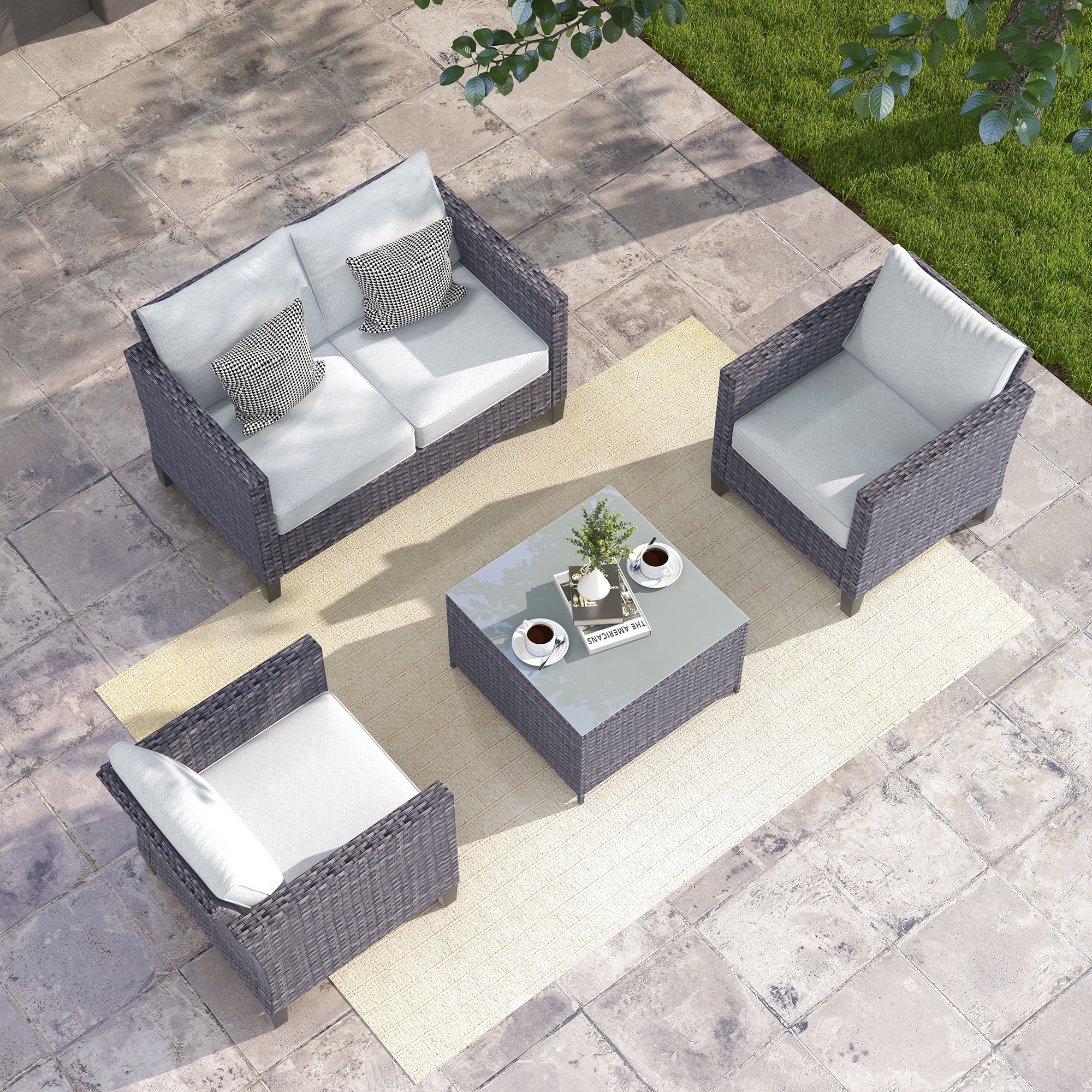 Ovios LRS7024 Patio-Conversation-Sets - View #10