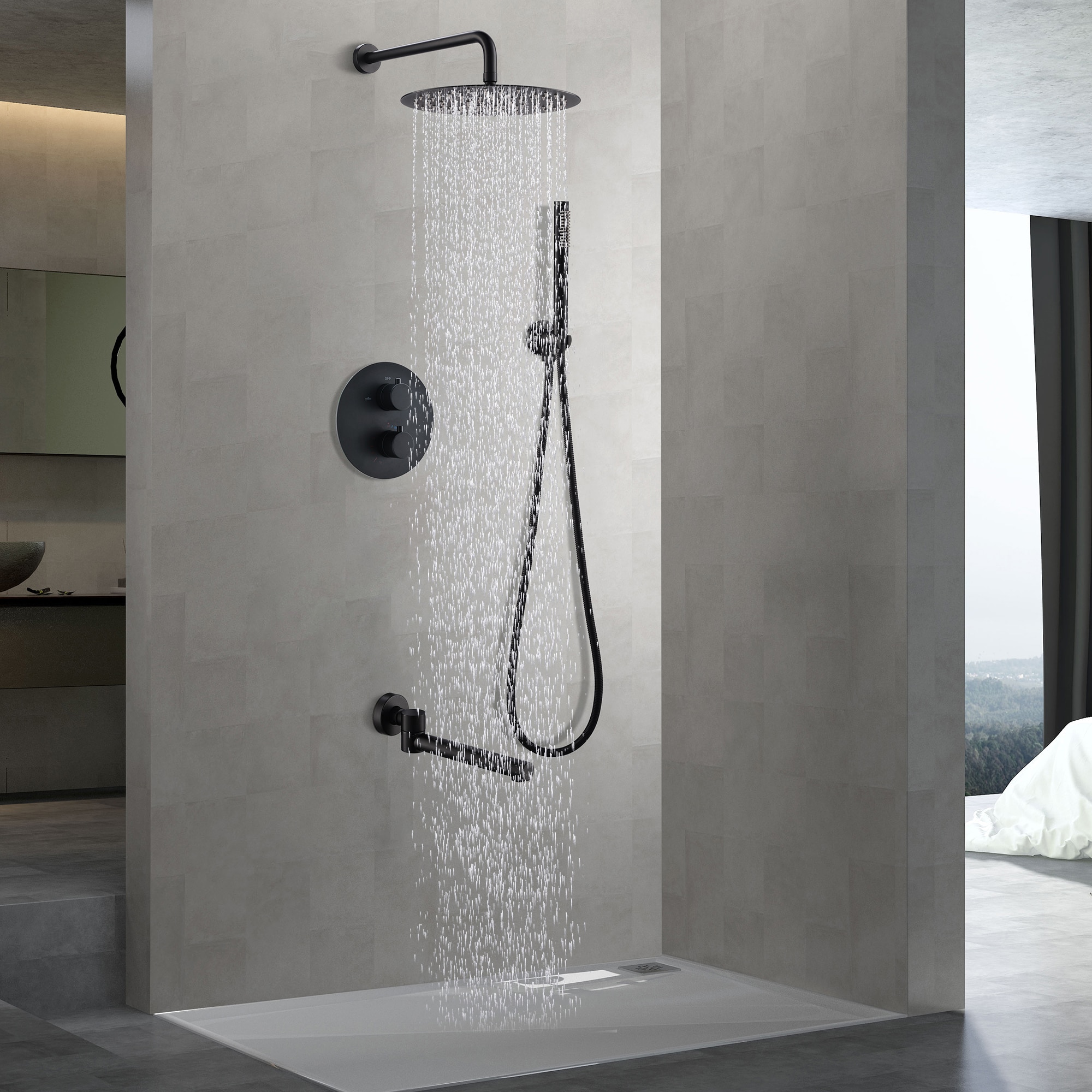 WELLFOR WB-0948 Showerhead-Bar-Panels - View #2