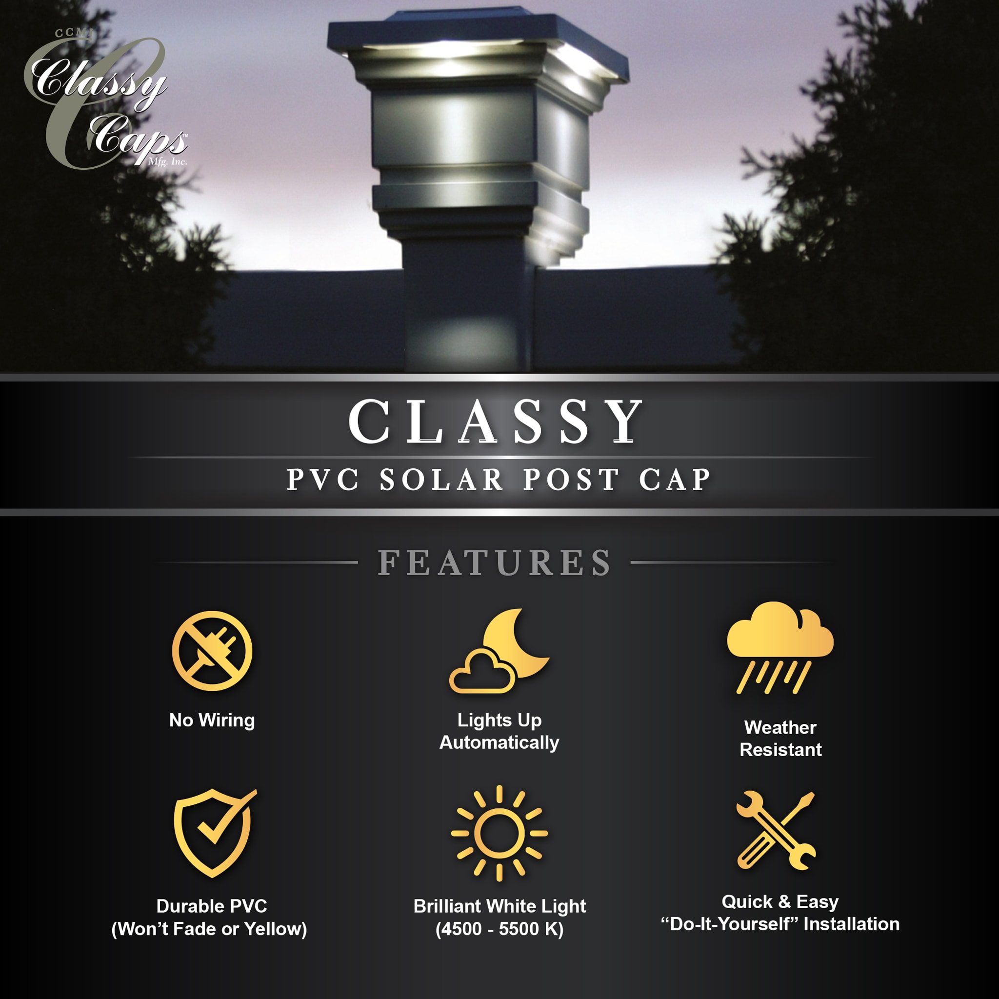 Classy Caps SL074W Deck-Lights - View #7