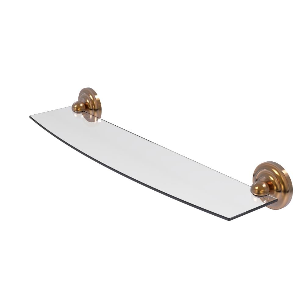 Allied Brass PQN-33/24-BBR Prestige Que New Brushed Bronze Wall mount Bathroom Shelf ( 24-in x 3-in x 5-in )