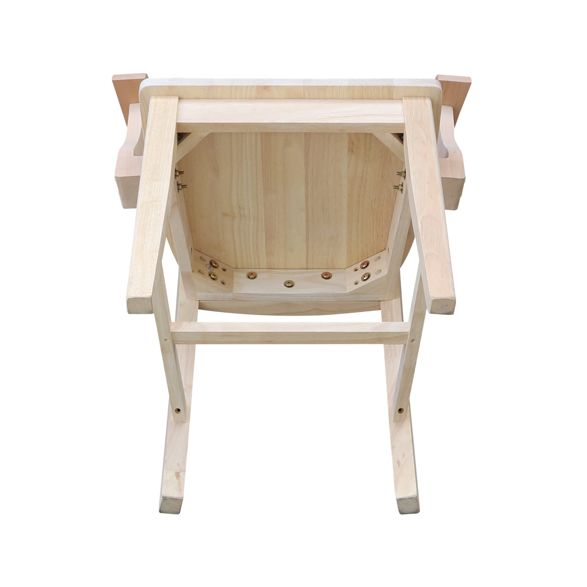 Eco-Friendly Beige Parawood Traditional Arm Chair