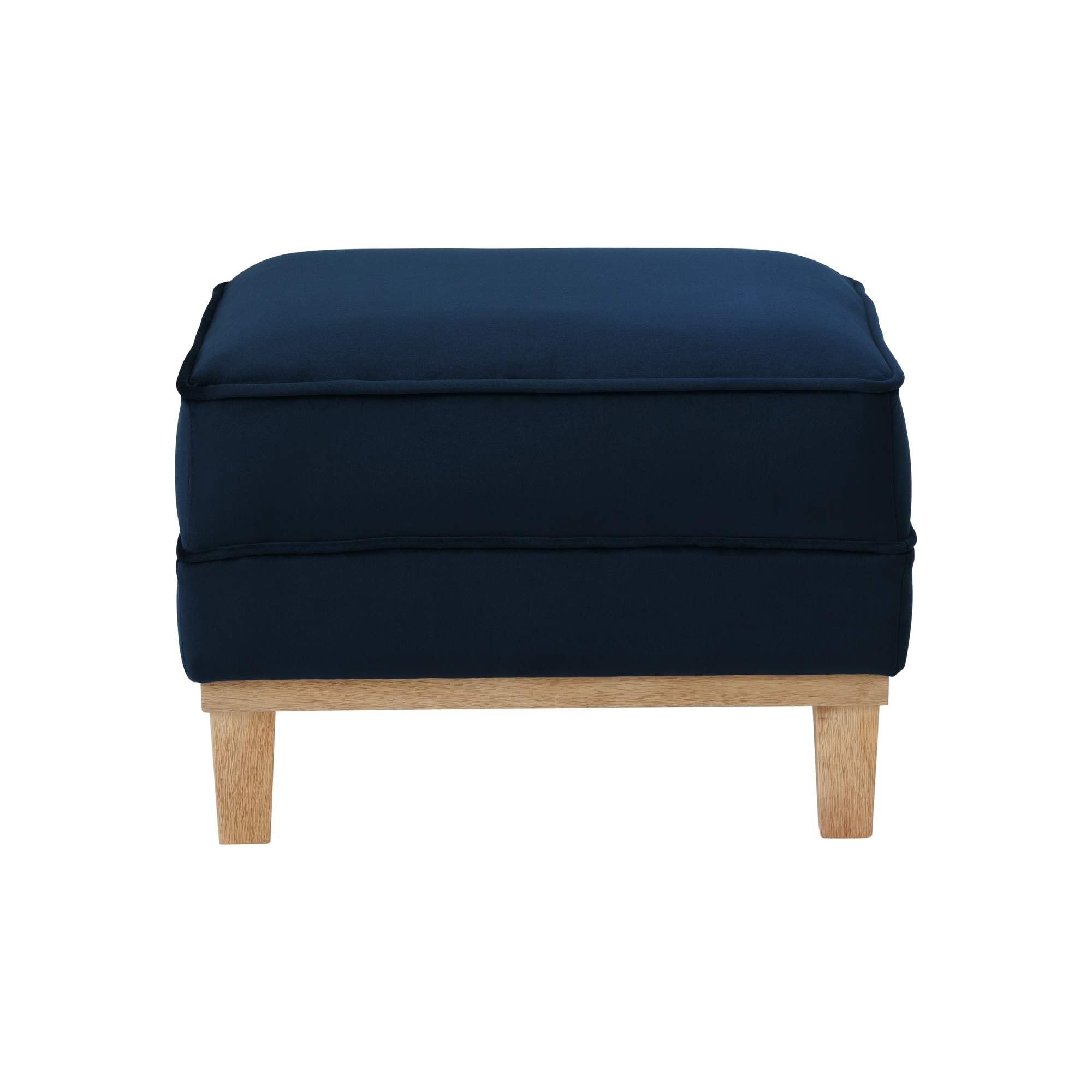 Picket House Furnishings U.15130.1818.000E Moxie Modern Eclipse Polyester/Polyester Blend Square Ottoman