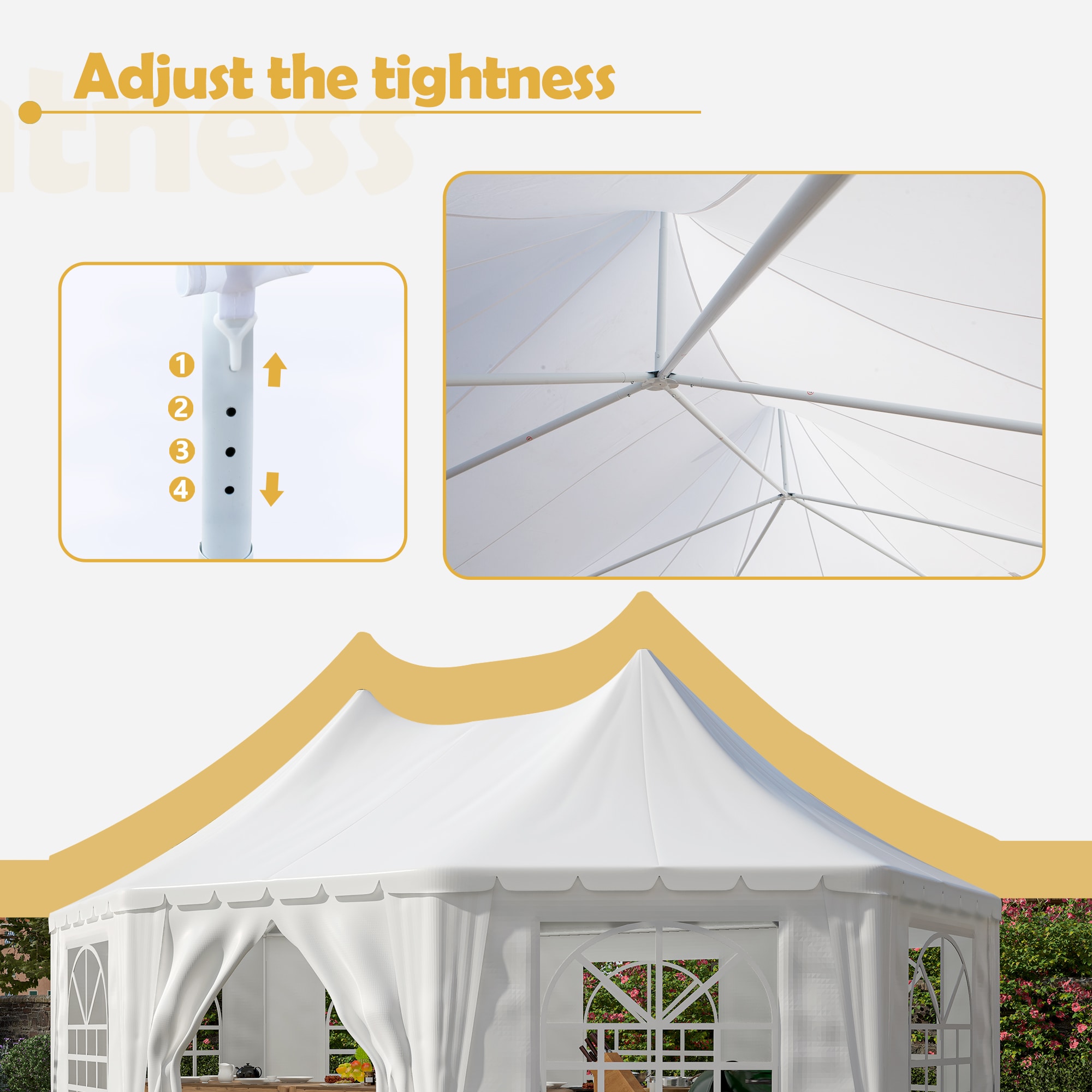 Damerin Z-GA25 Wood-Resin-Gazebos - View #14