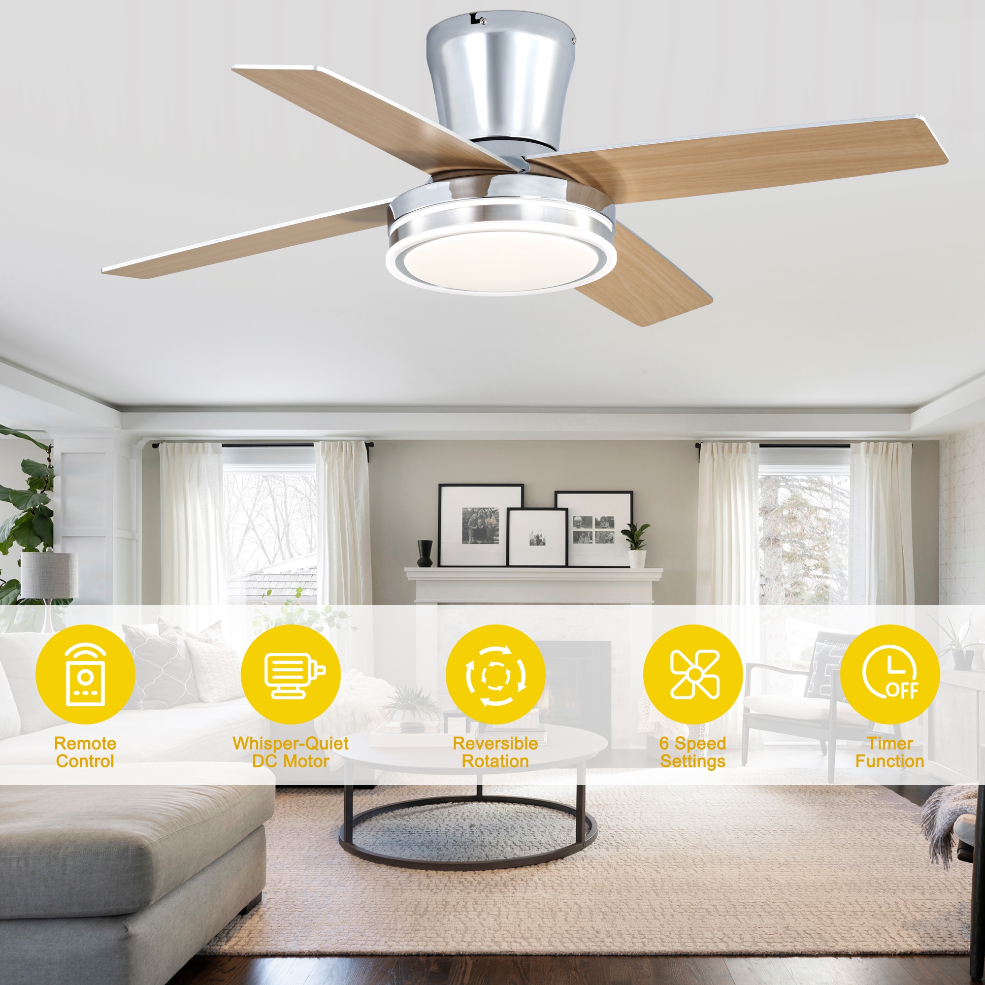 Oaks Decor DC4401OKEL-C Ceiling-Fans - View #9