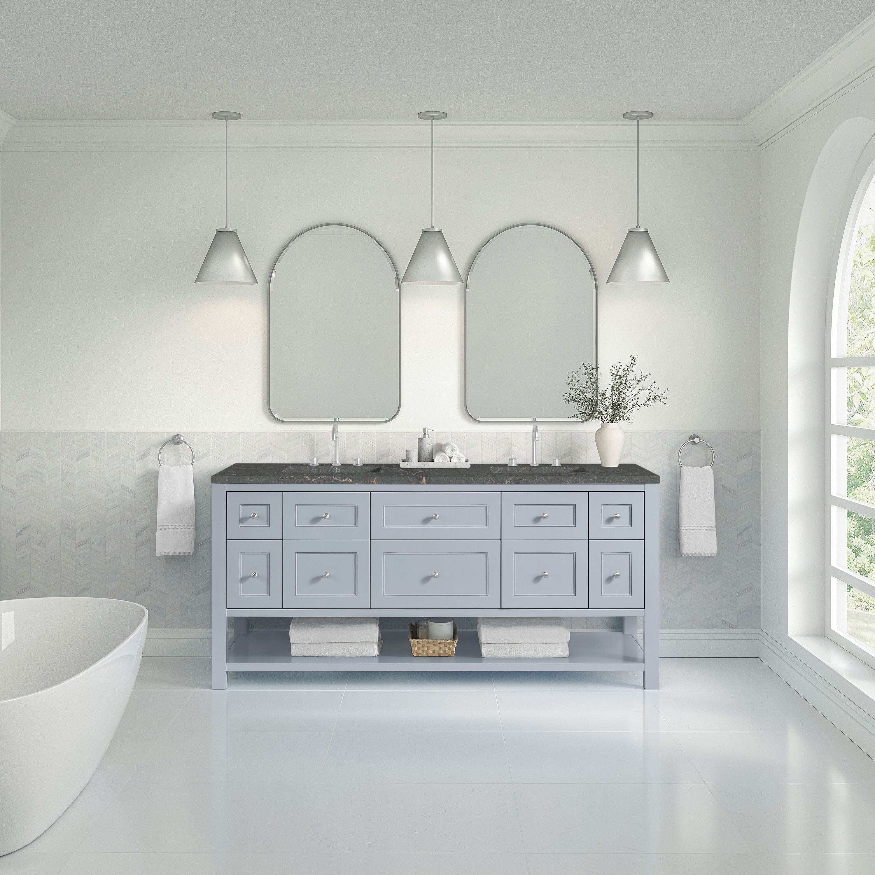 James Martin Vanities 330-V72-SRB-3PBL Bath-Vanity-Combo - View #2
