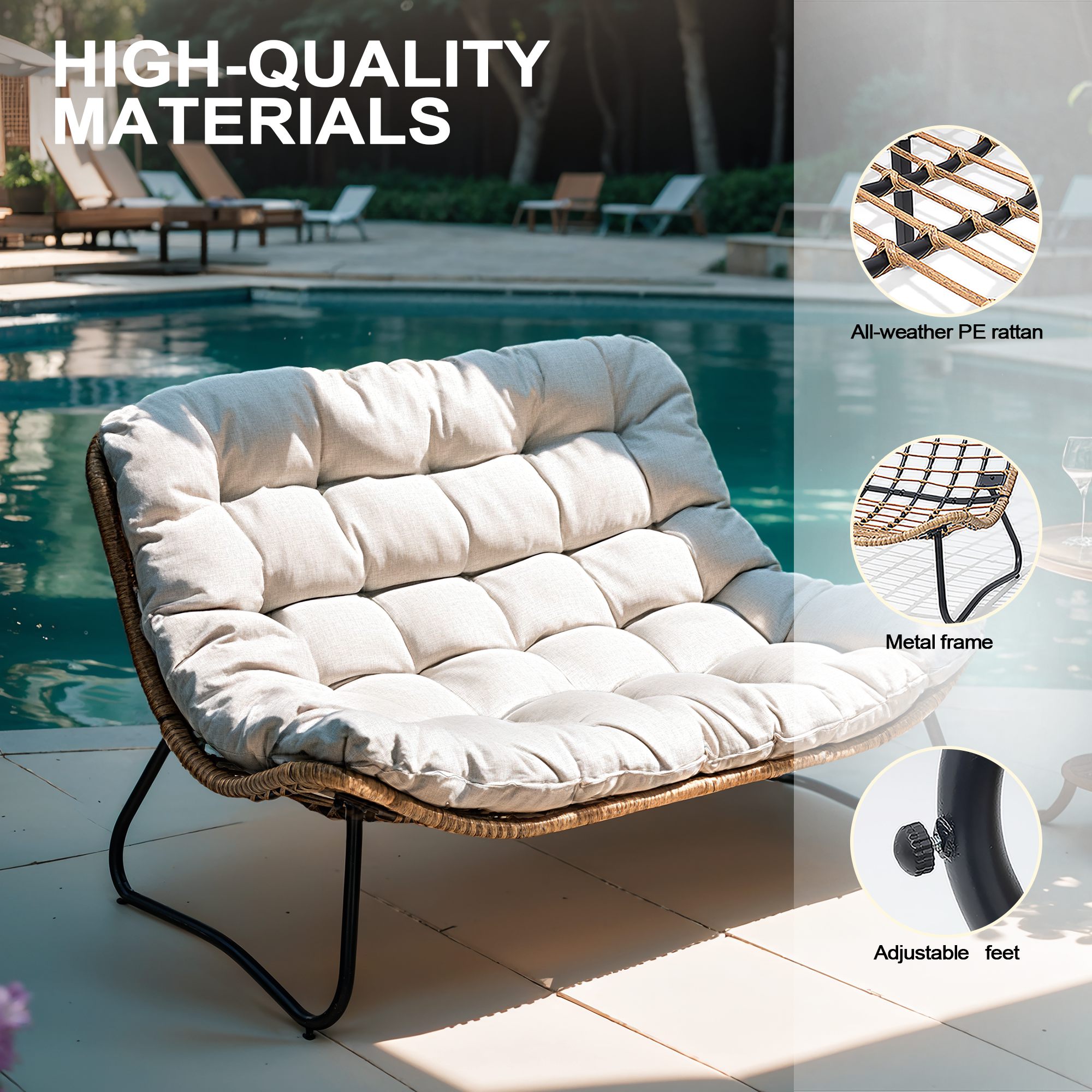 Crestlive Products CL-LS001BEI Patio-Chairs - View #3