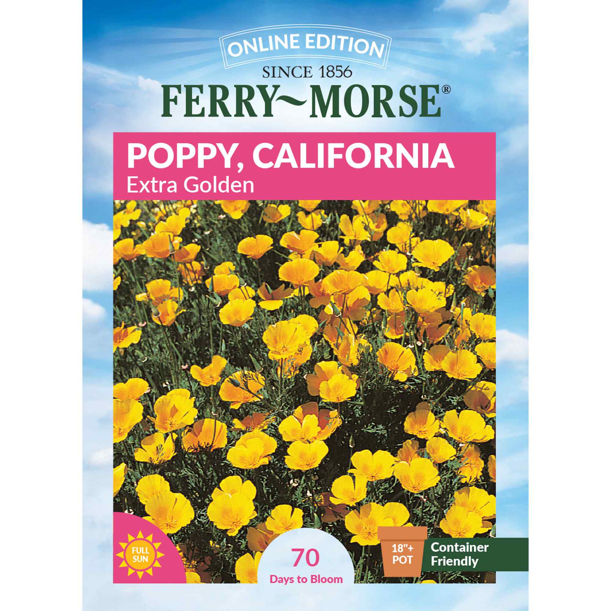 Ferry-Morse LC25.4005 California Poppy Seeds 800 Milligram(s)