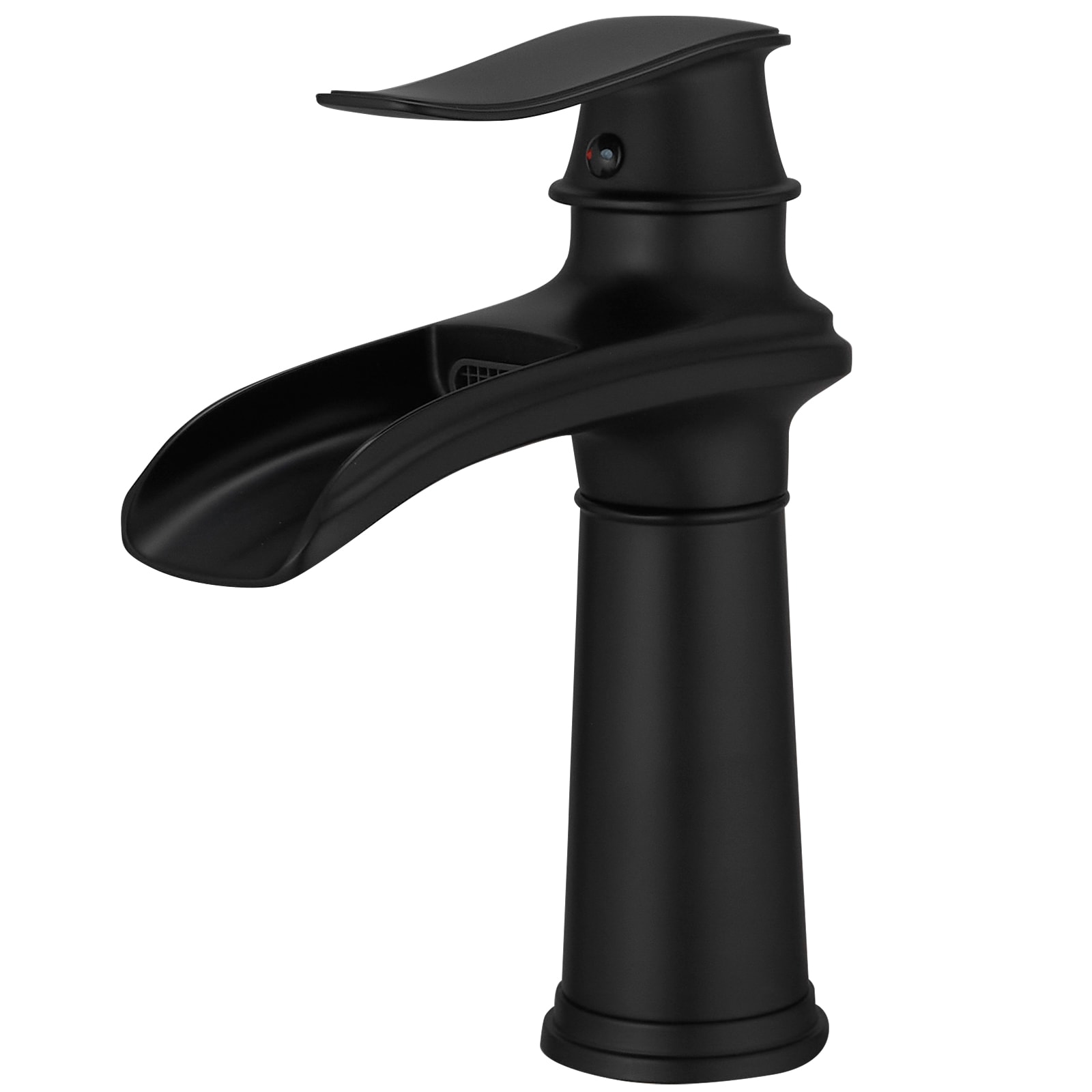 BWE Black Single Hole 1-Handle Bathroom Sink Faucet A-96046-B-2 at ...