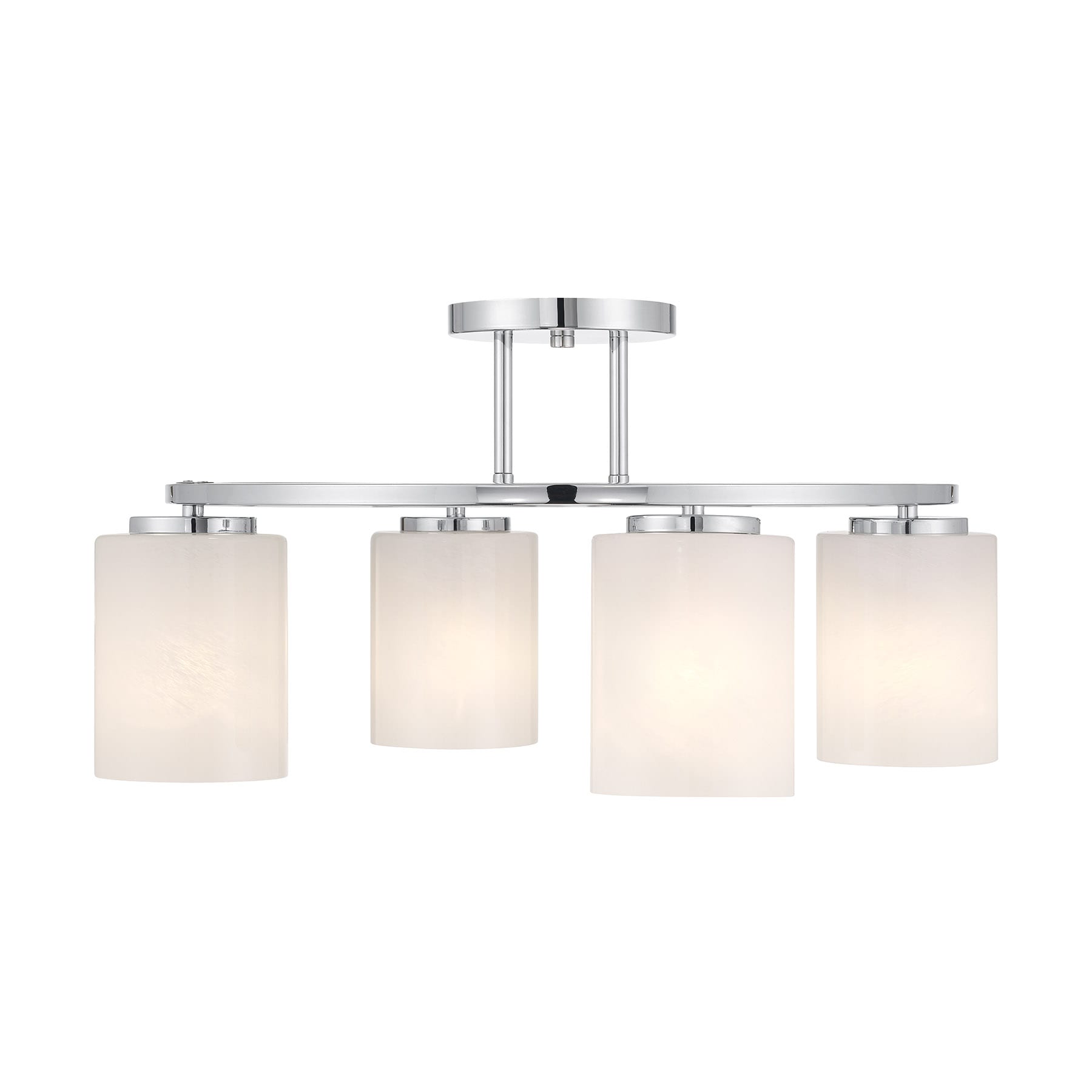 Savoy House 6-4693-4-11 Herron 4 -Light 24-in Polished Chrome Semi Flush Mount Light