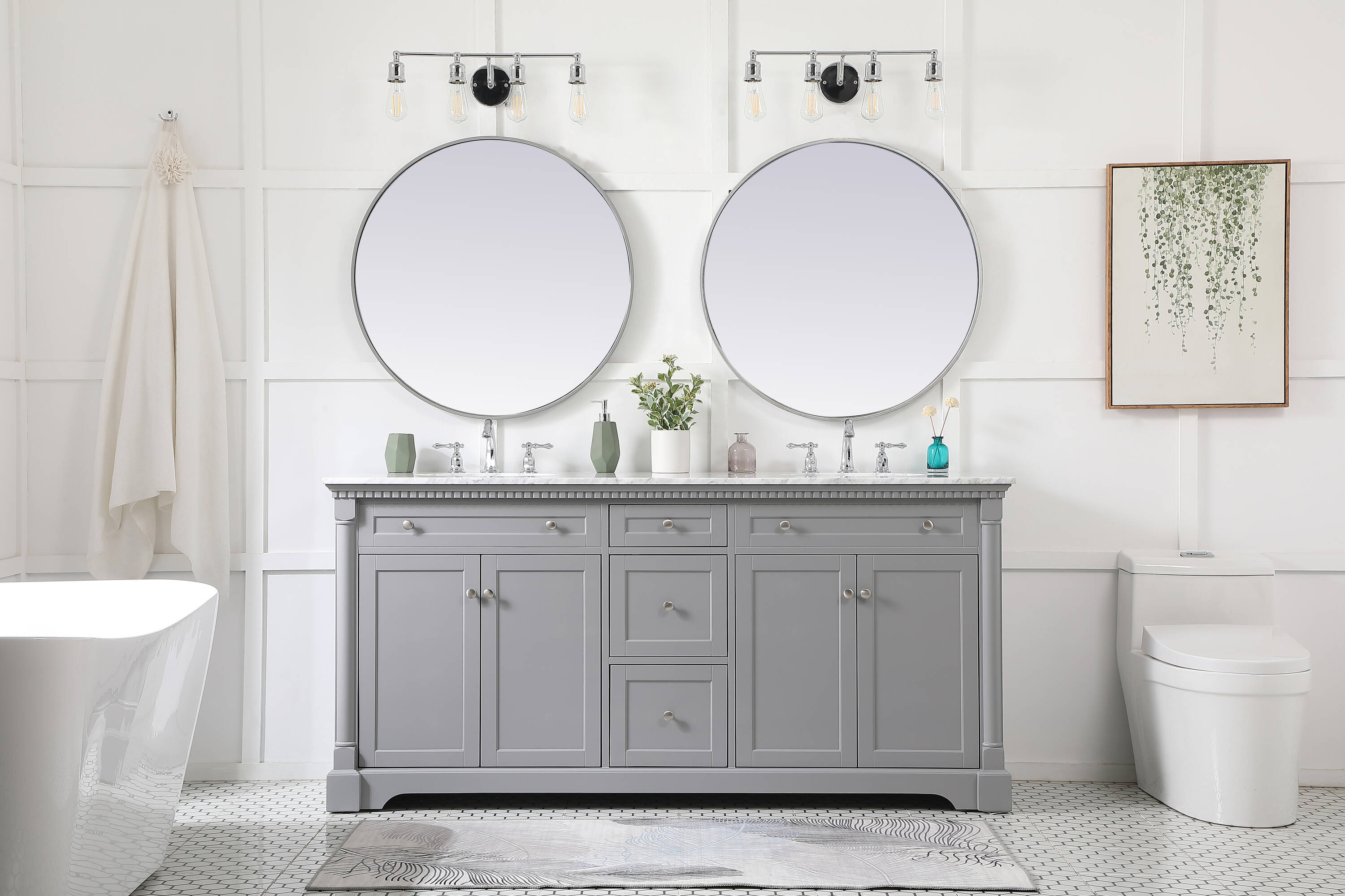 Elegant Decor HF159216DGR Bath-Vanity-Combo - View #4