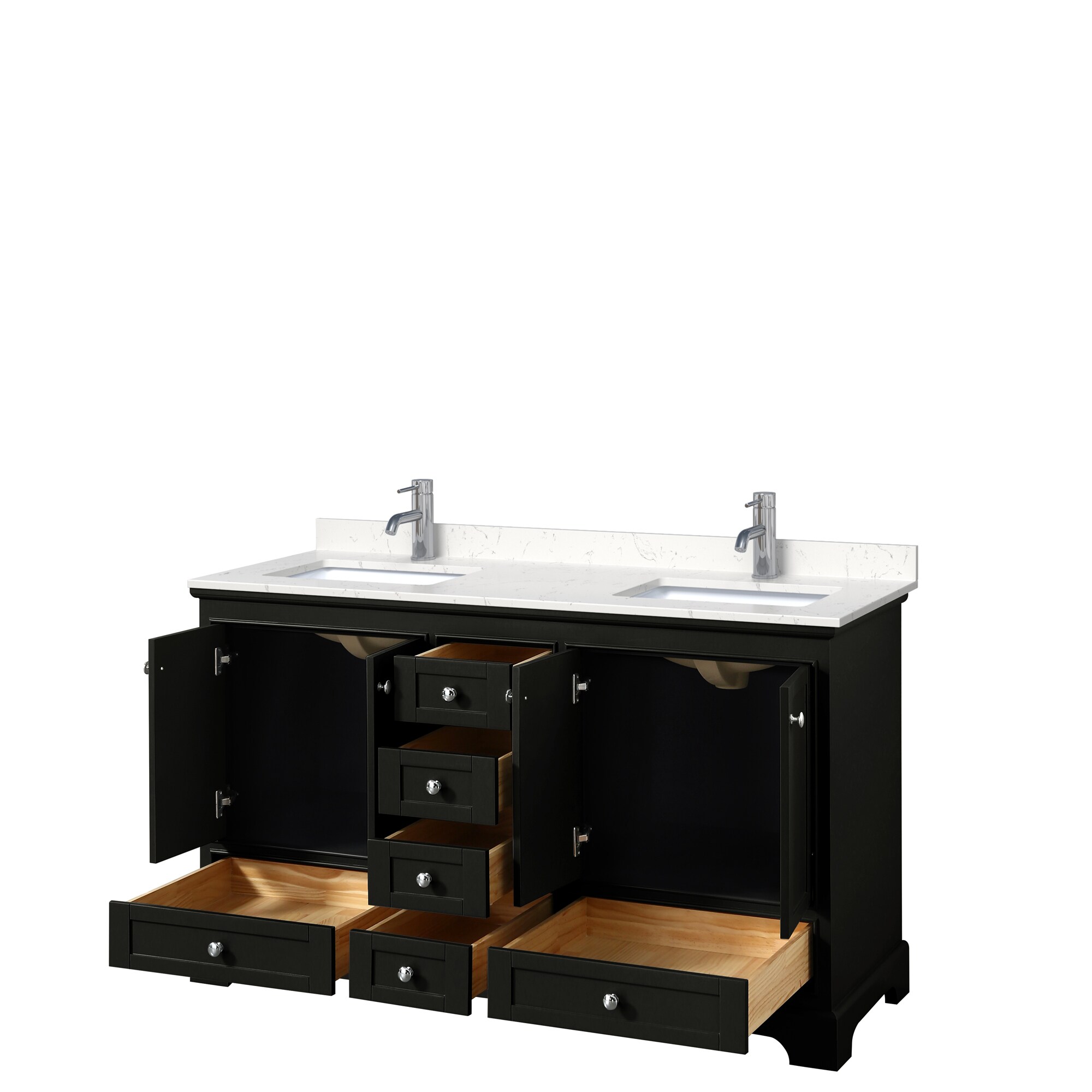 Wyndham Collection WCS202060DDEC2UNSMXX Bath-Vanity-Combo - View #2