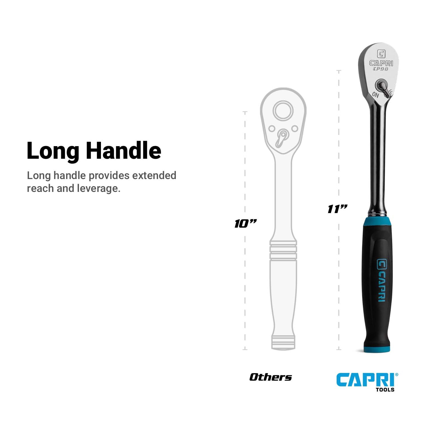 Capri Tools CP90S12 ratchets - View #2