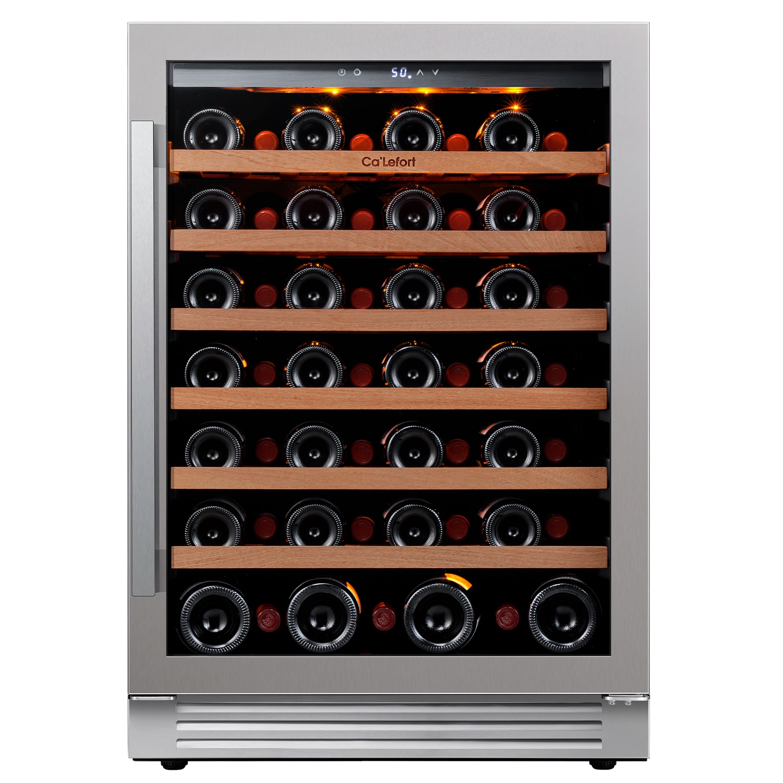 Ca'Lefort CLF-WS24-LS 24-in W 54 -Bottles Stainless Steel Built-in/Freestanding Indoor Wine Cooler