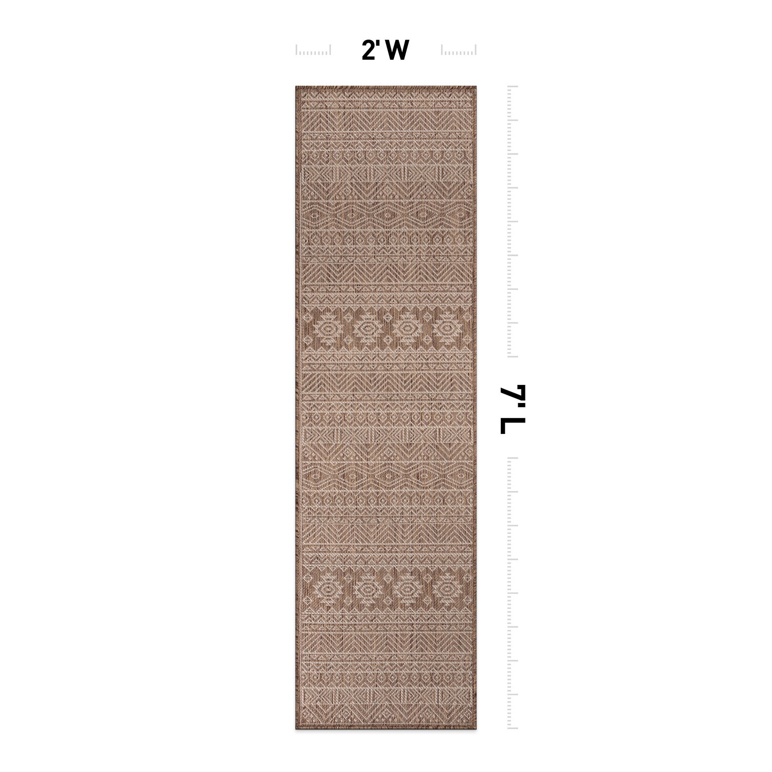 World Rug Gallery 124BROWN2X7 rugs - View #3
