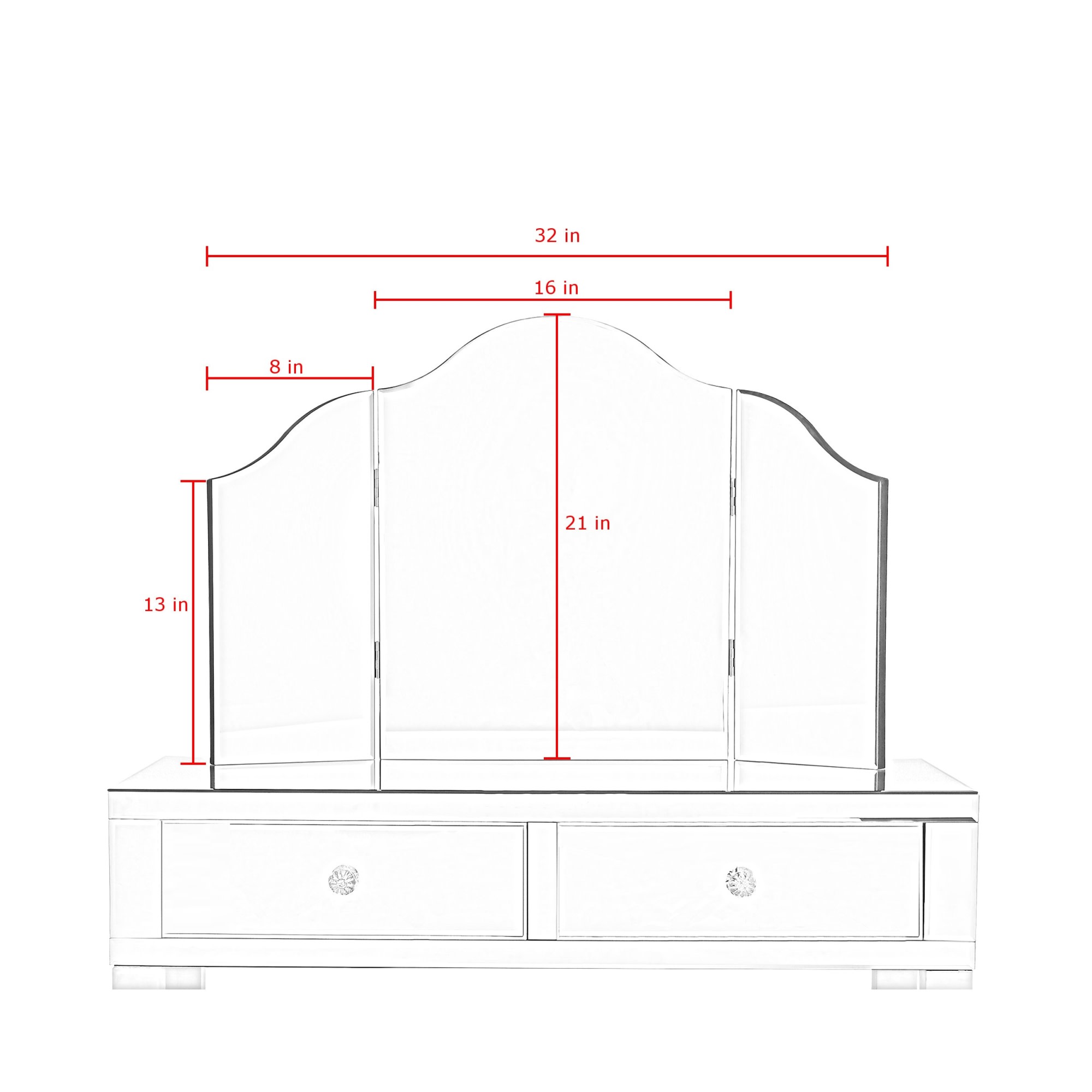 Inspired Home JF97-07WE-K-LS Bedroom-Vanities - View #8