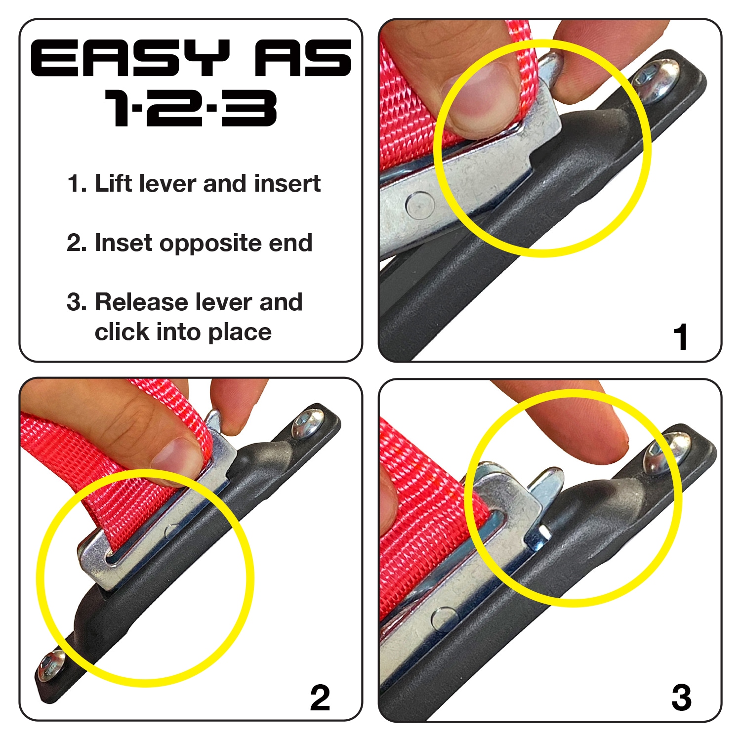 Snap Loc 2 In X 16 Ft Ratchet Tie Down With E Track 3000 Lb Break