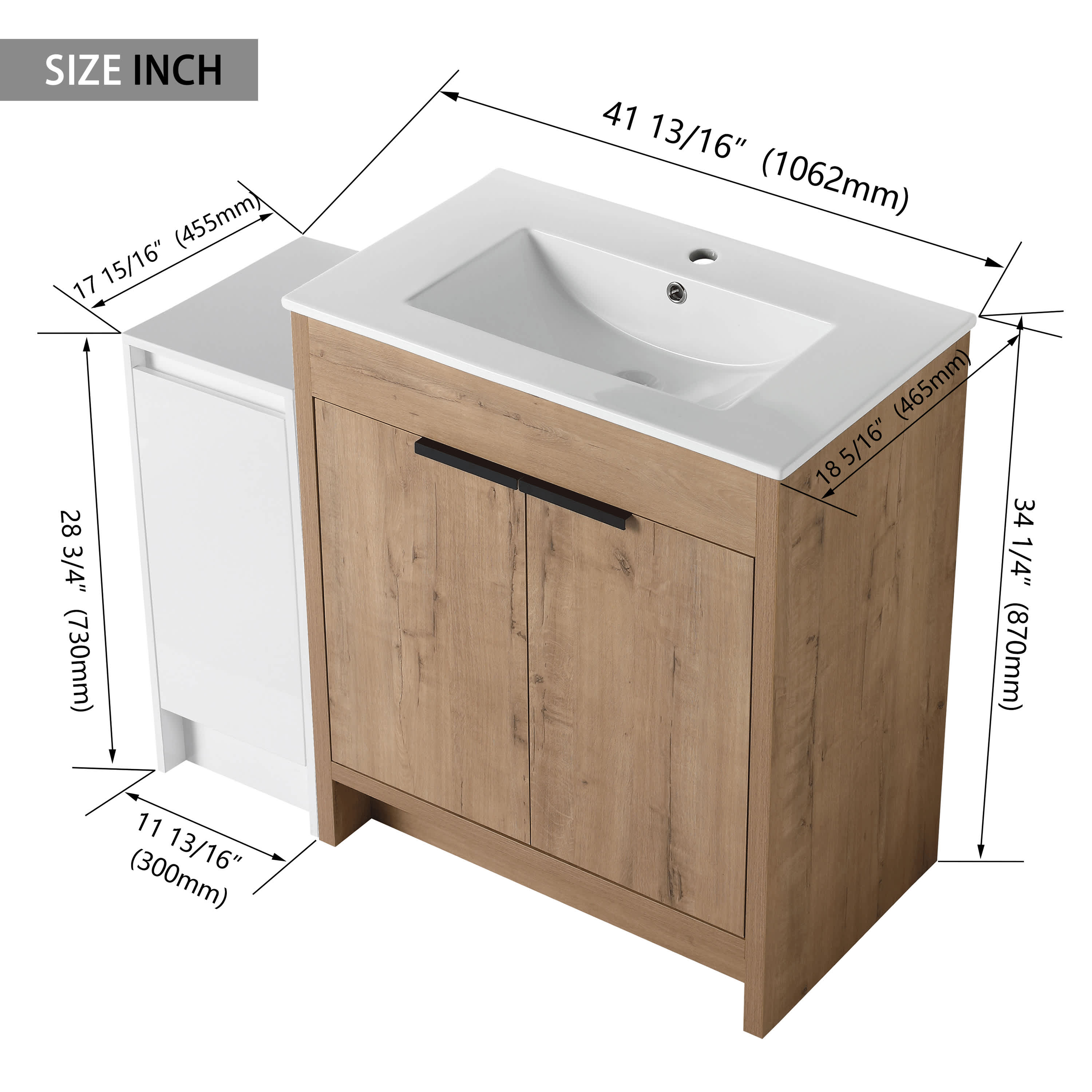 Vynxaria LEXY1331-DJYS-SZT101 Bath-Vanity-Combo - View #14
