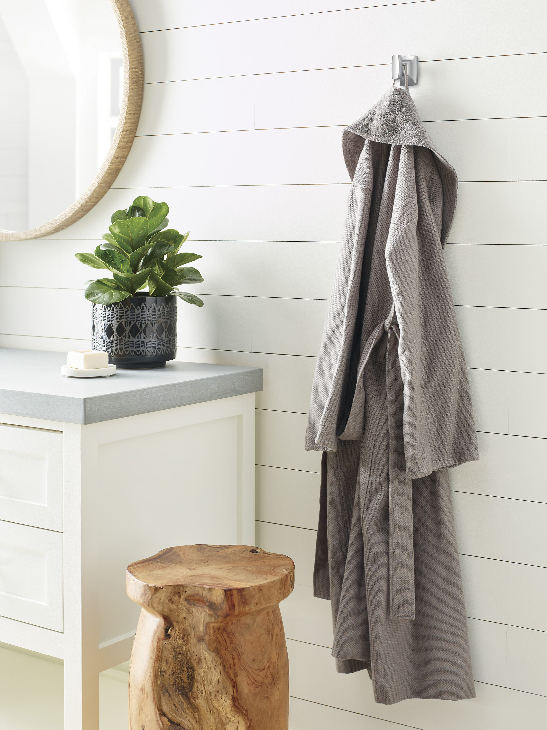 Polished Nickel Single Prong Wall Hook