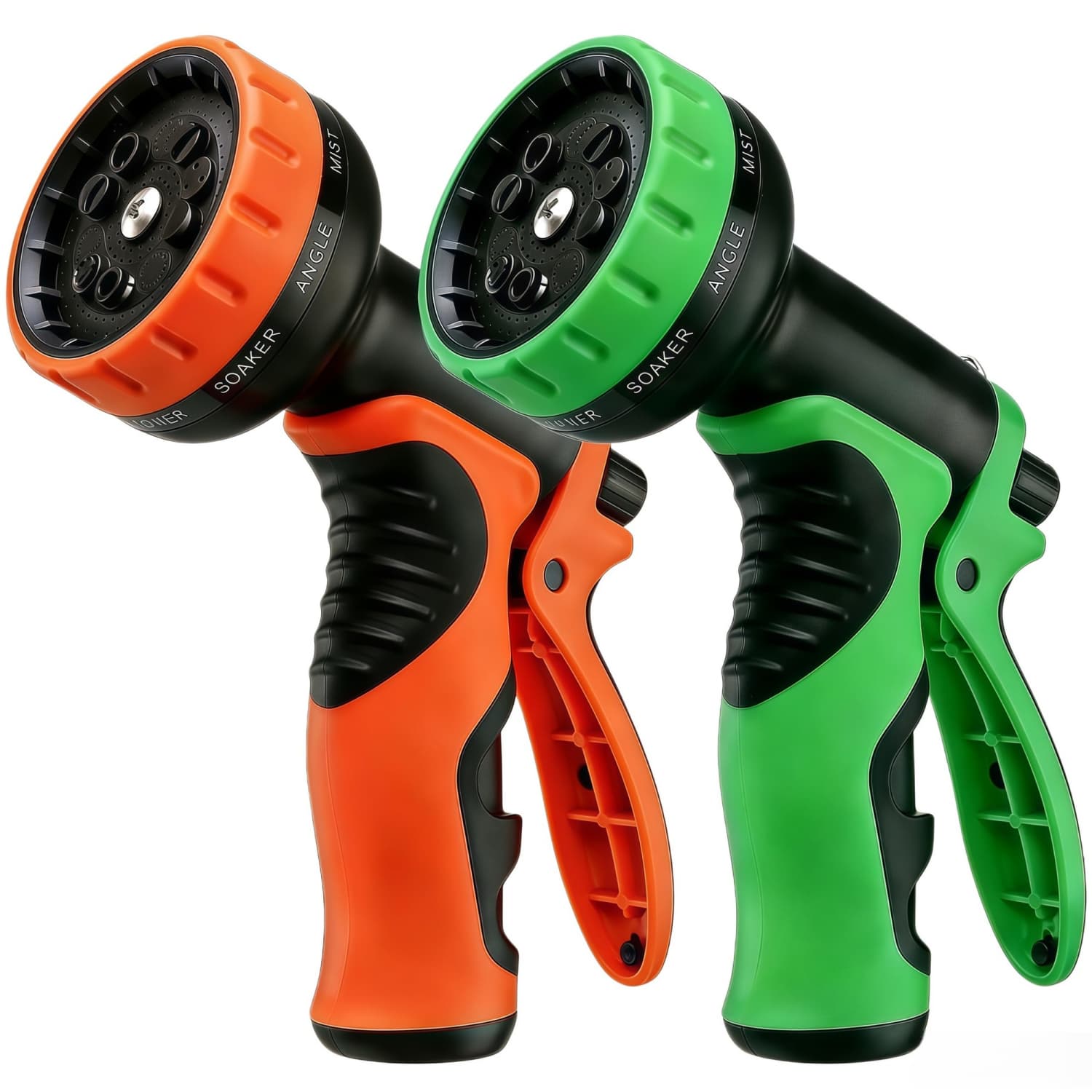 Angel Sar 10-Pattern Rubber Garden Hose Nozzle with Lock Feature ...