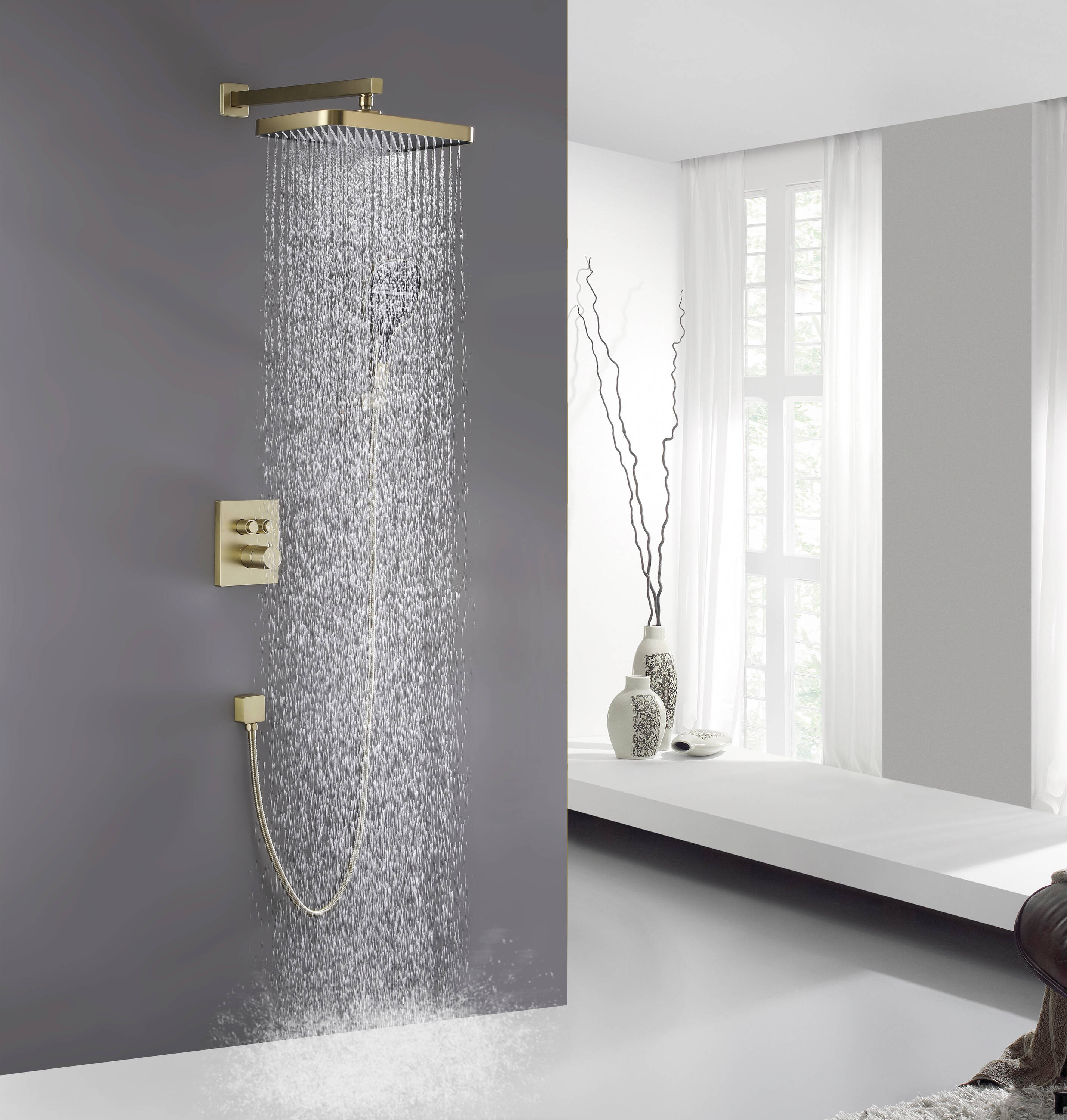 WELLFOR WB-1009 Showerhead-Bar-Panels - View #2