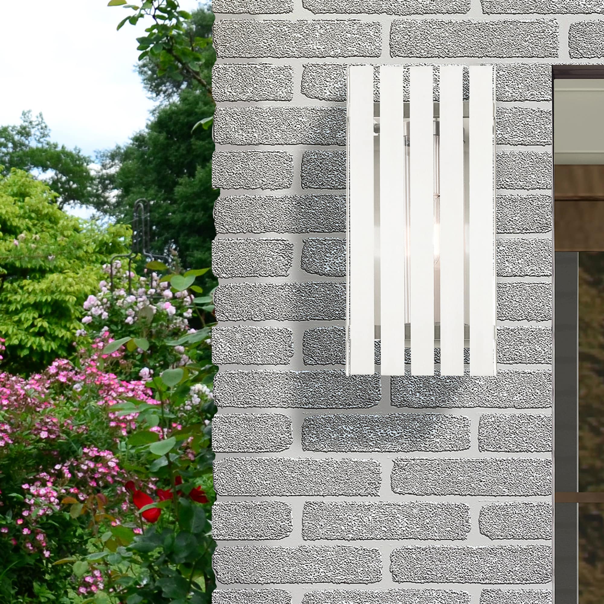 Greenwich 17" Brushed Nickel Outdoor Wall Lantern with Clear Glass