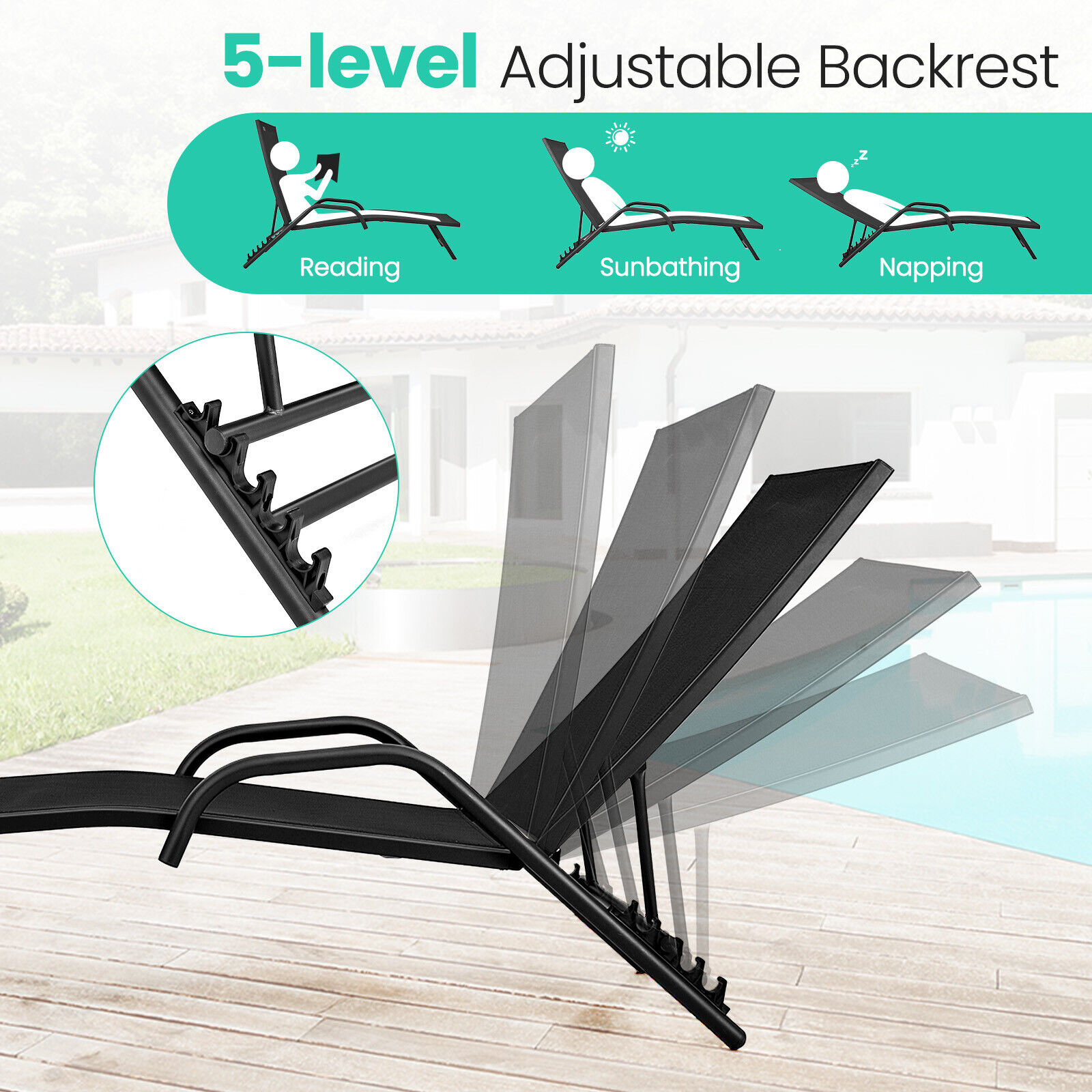 Forclover HYFE-70339 Patio-Chairs - View #7