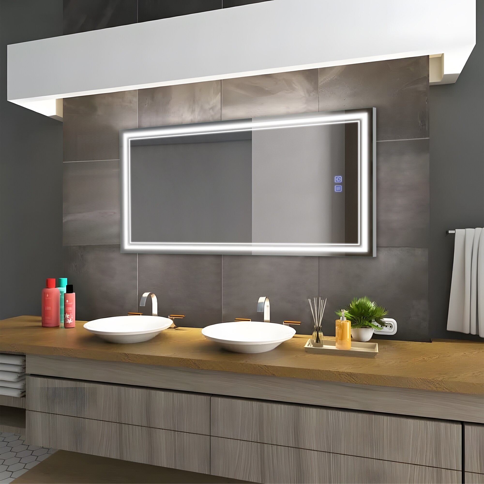 Dovelina LS-A-MR03076 Framed-Bath-Mirrors - View #2
