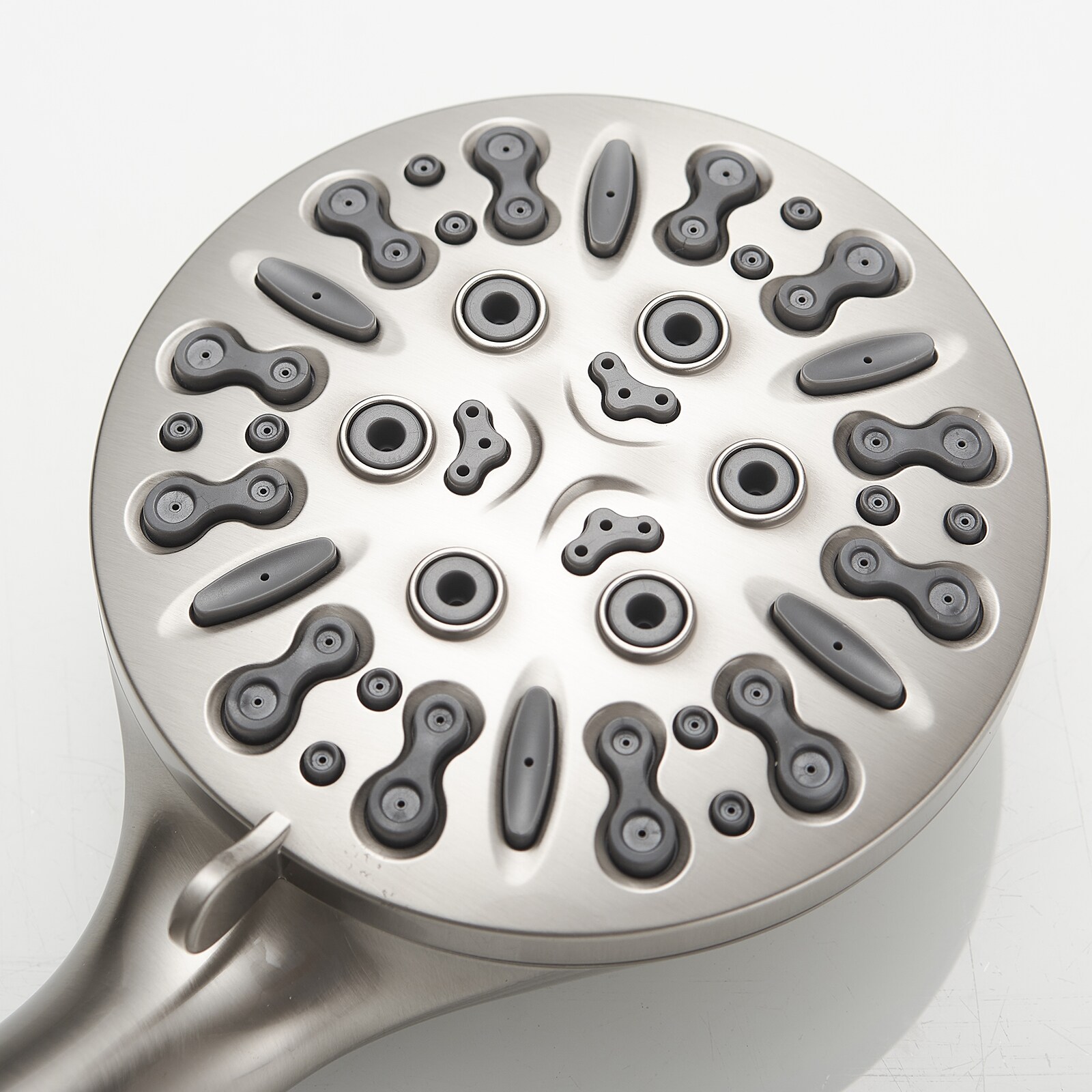 Brushed Nickel Dual Function Handheld Rain Shower Faucet Set
