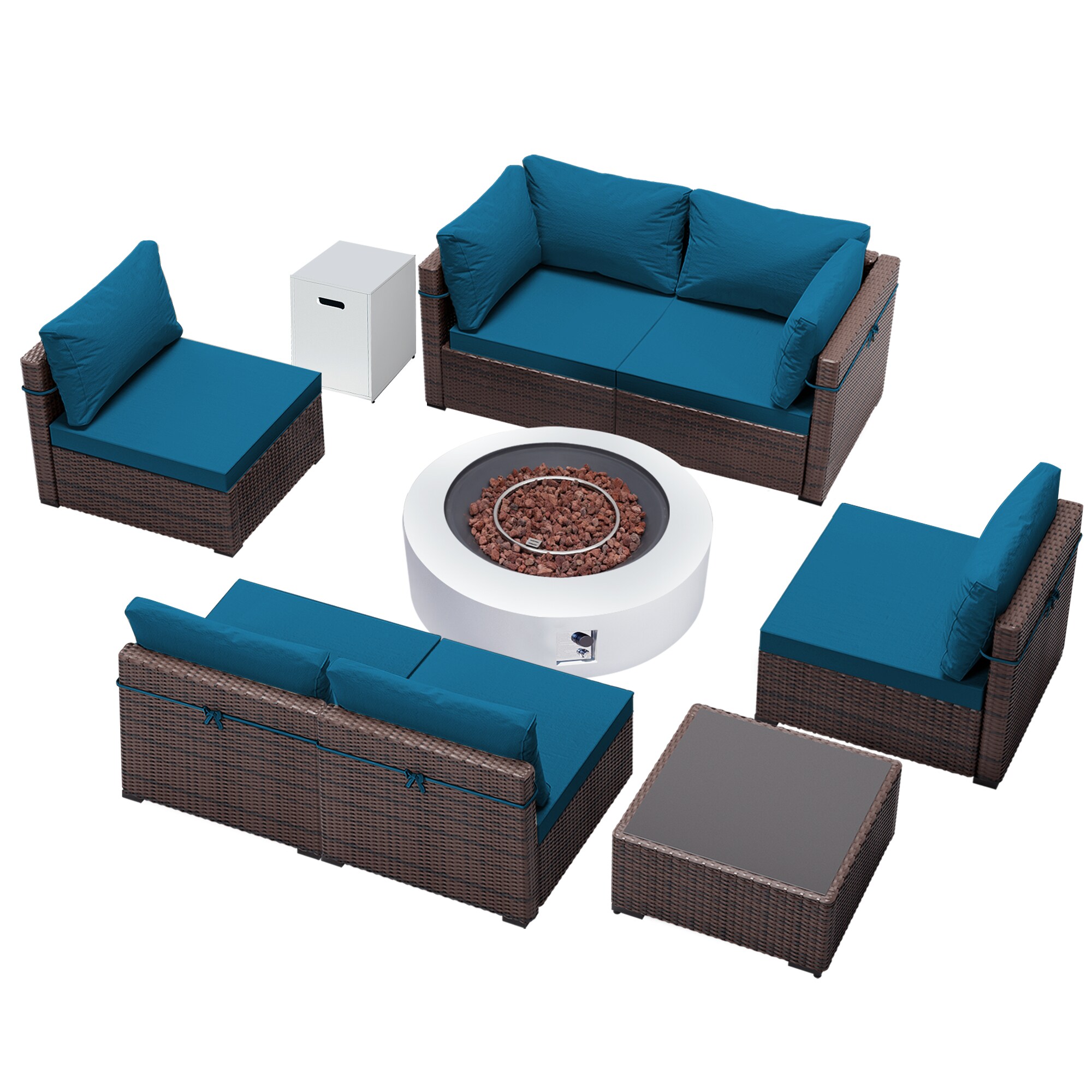 UPHA PL-2CZ-42TPWH-Z3 Patio-Conversation-Sets - View #2