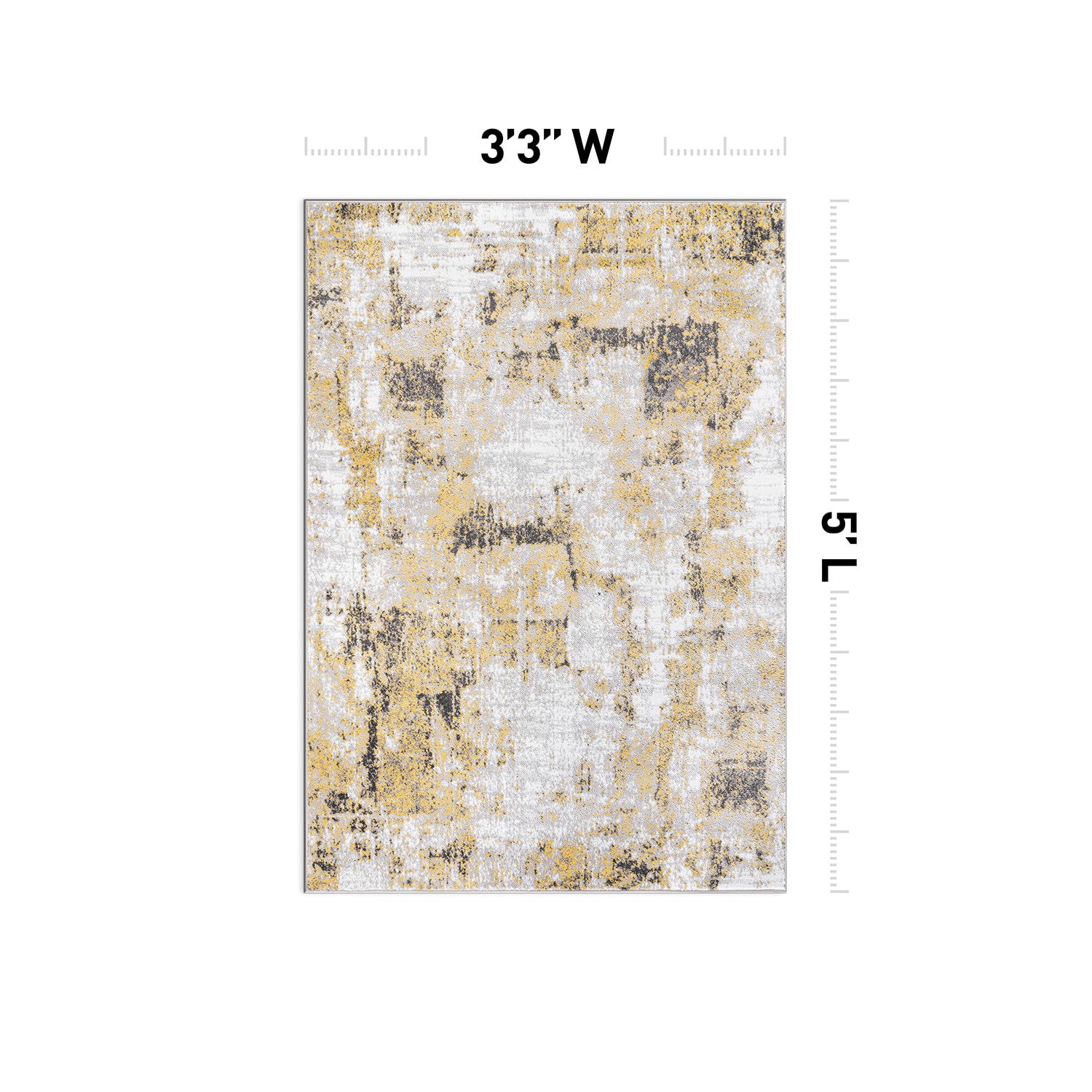 World Rug Gallery 937YELLOW3X5 rugs - View #3