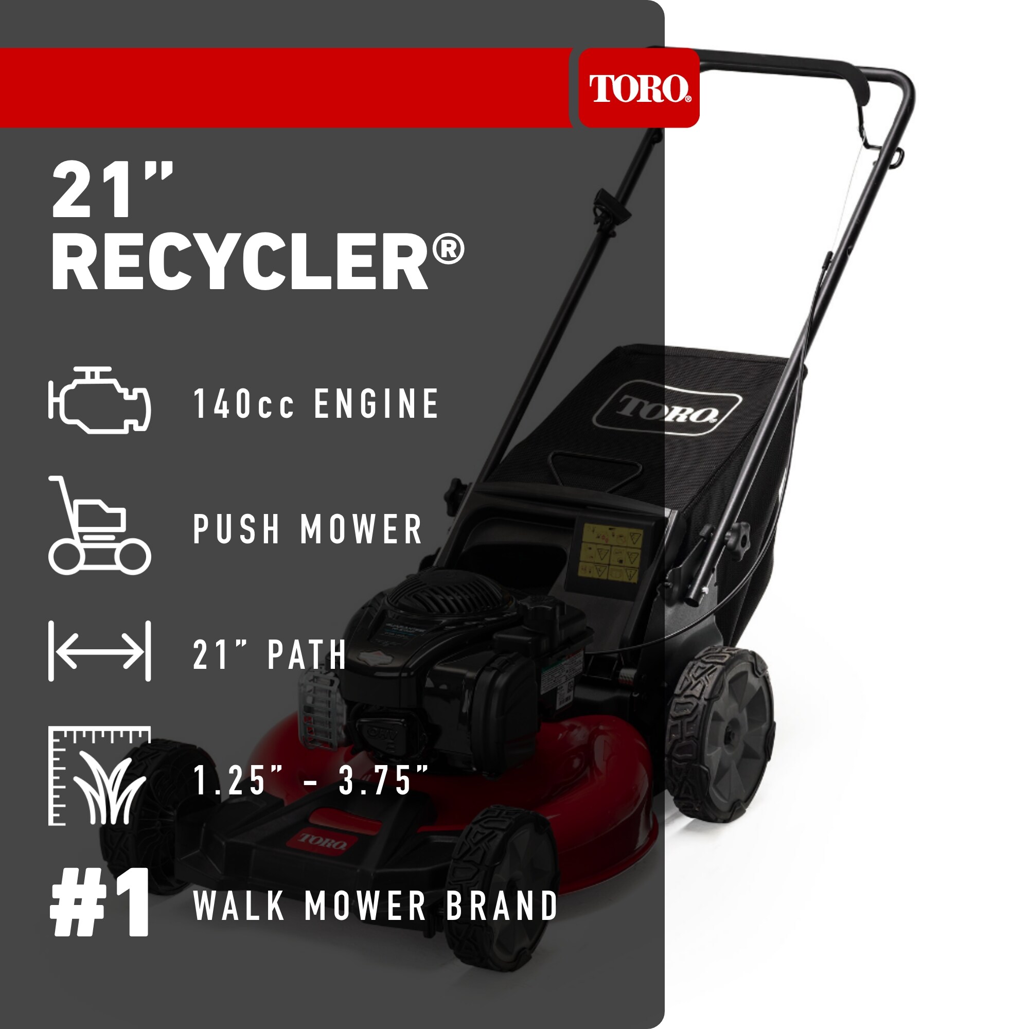 Toro 21311 Gas-Walk-Behind-Mowers - View #2
