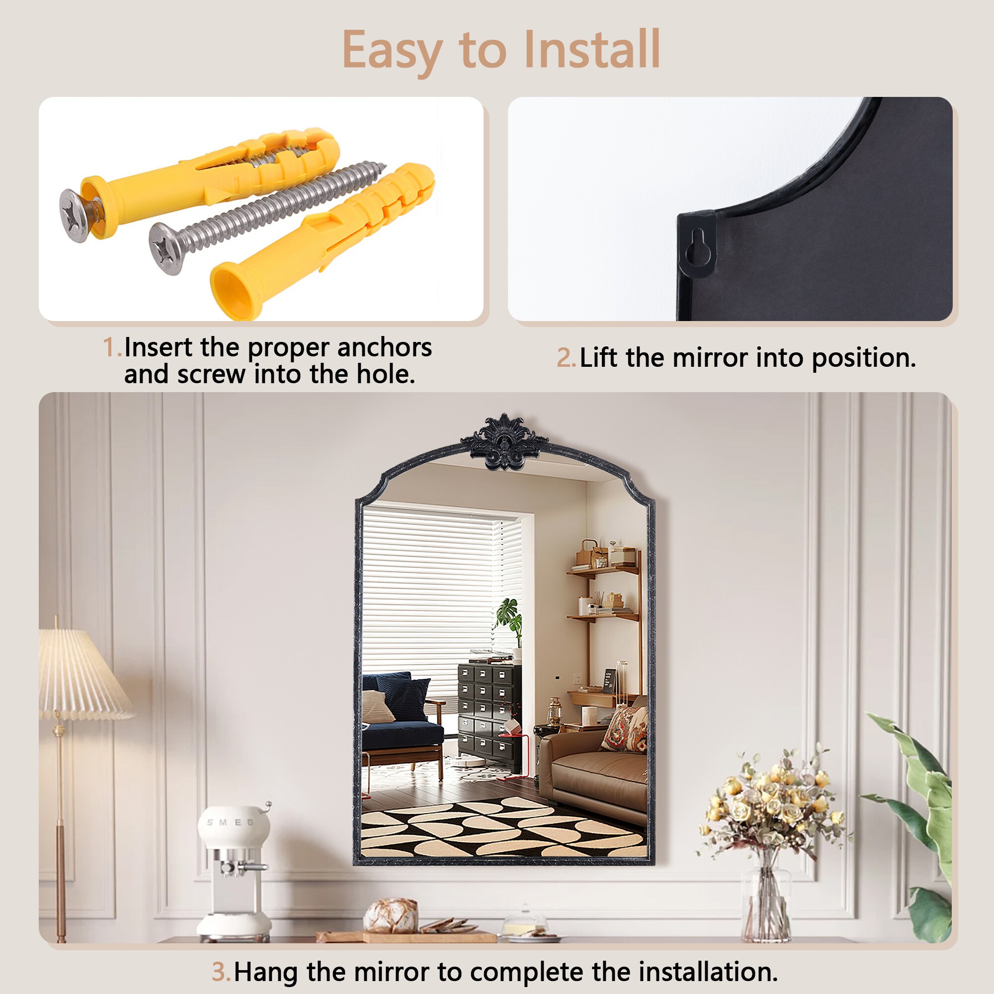 Maxax 31002-BK Decor-Mirrors - View #6