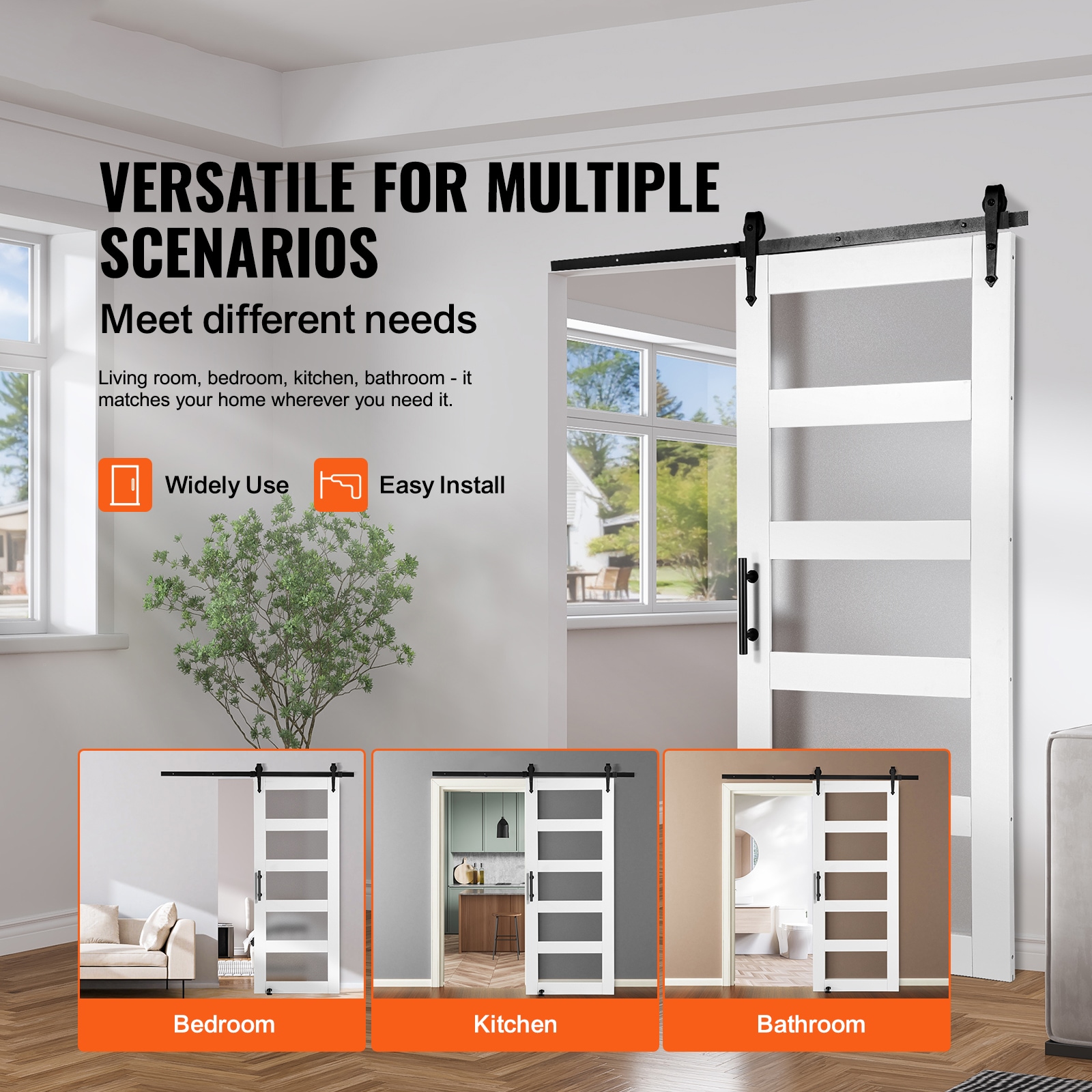 VEVOR SCBLGCMTZSMM01799V0 Barn-Doors - View #2