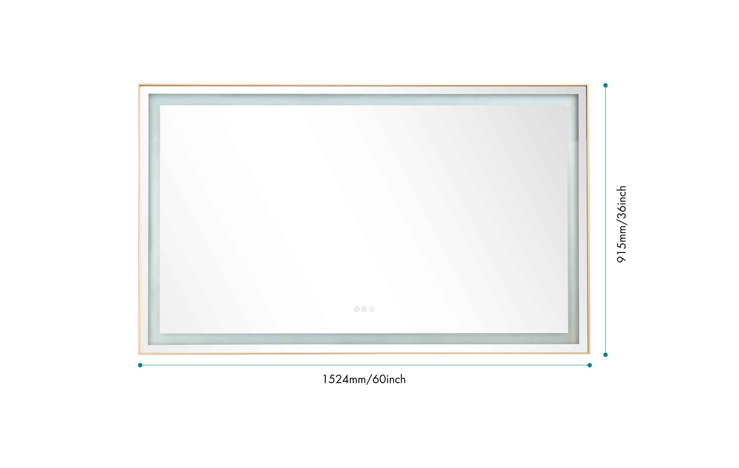 Vacolite KP-960BG Framed-Bath-Mirrors - View #3