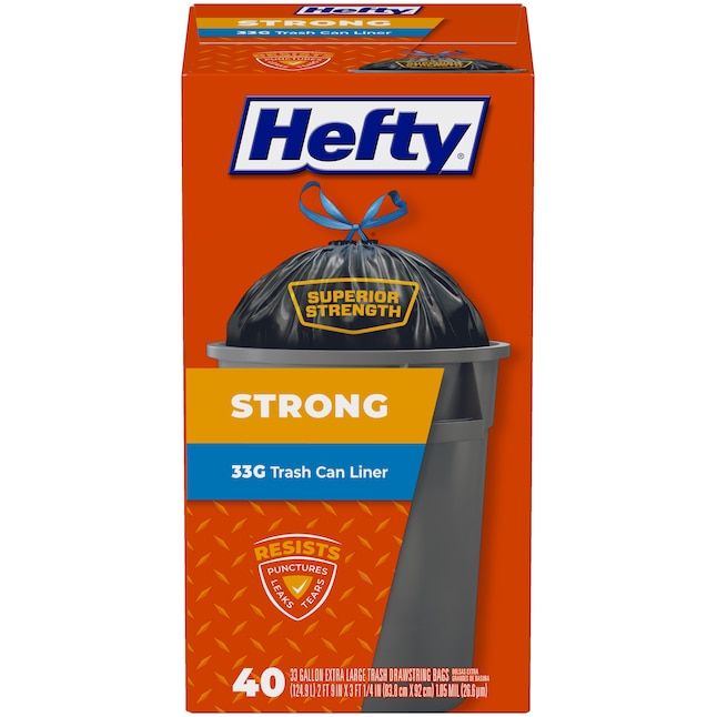Hefty Ultra Strong Tall Kitchen Trash Bags Unscented (Pack of 24