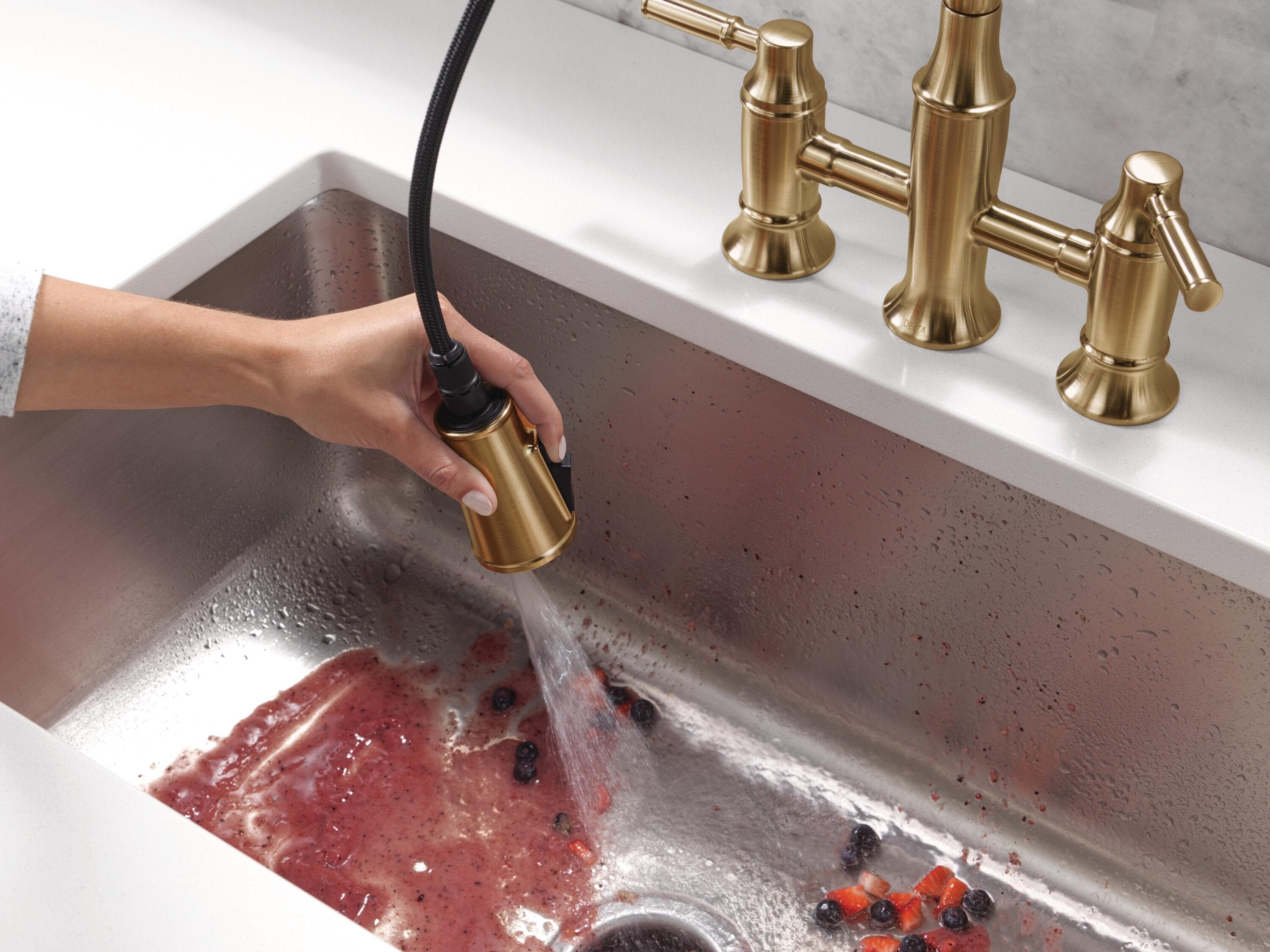 Delta 2384L-CZ-PR-DST Kitchen-Faucets - View #15