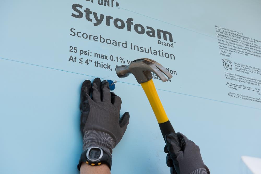 Dow Blue SB Scoreboard Blue XPS Styrofoam Foam Insulation Board R-15 3-Inch 4x8 Foot 6, from Insulfoam