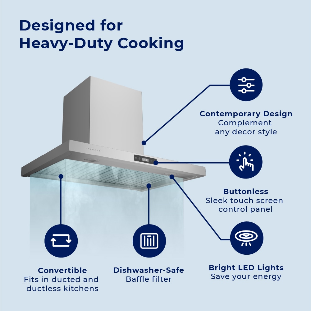 Hauslane WM-540SS-30 Wall-Mounted-Range-Hoods - View #4