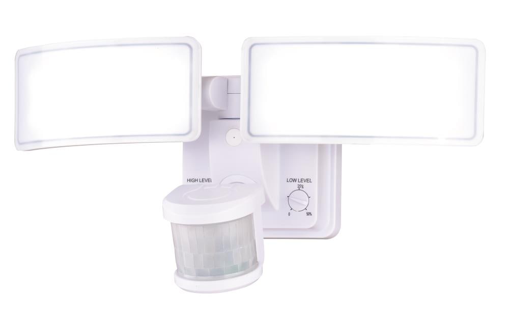 Cascadia T0274 240-Degree 2600-Lumen White Hardwired Integrated LED Outdoor Motion-Activated Flood Light with Timer
