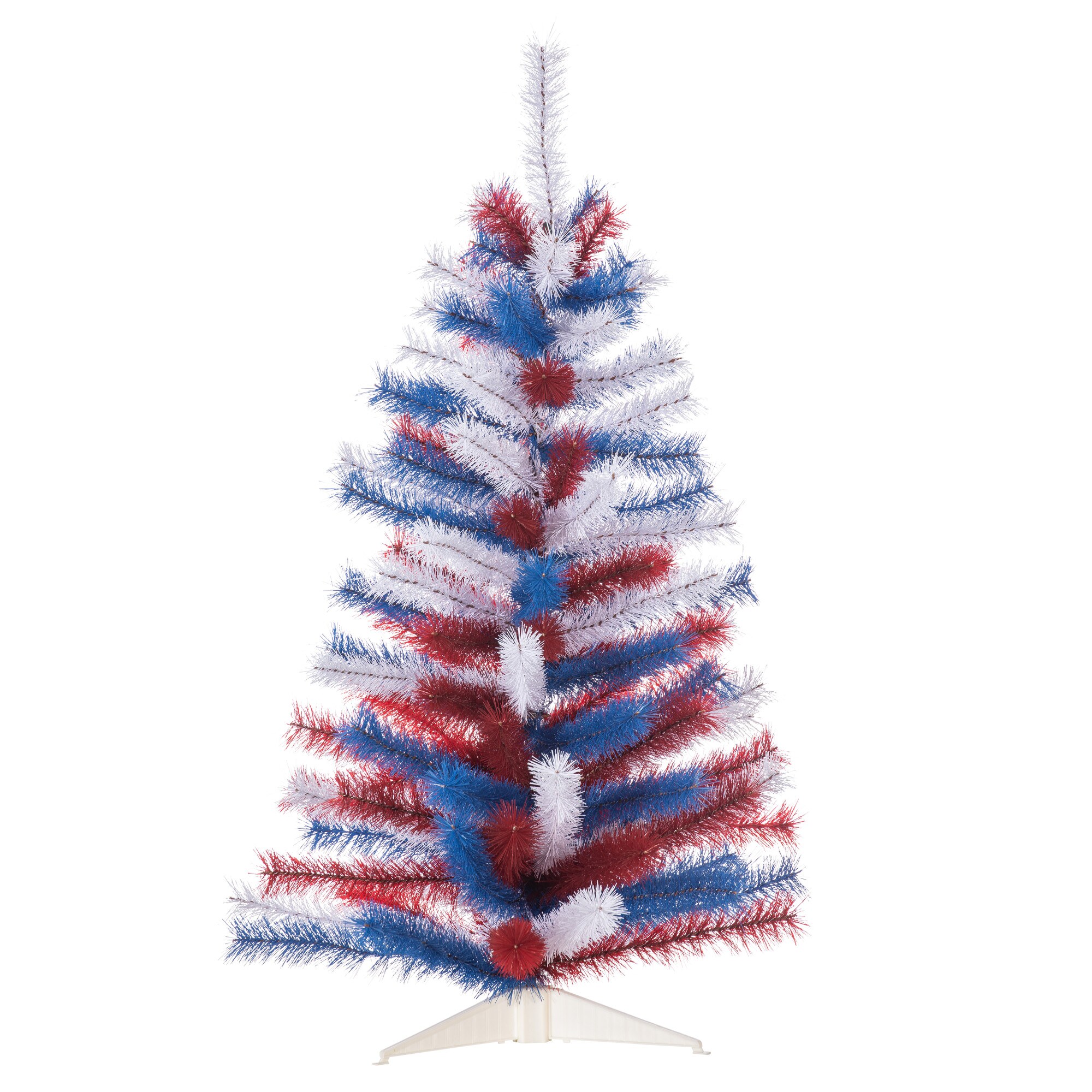 Sterling Tree Company 6125-36RWBEC 3-ft Pine Assorted Artificial Christmas Tree with (Unlit) Lights