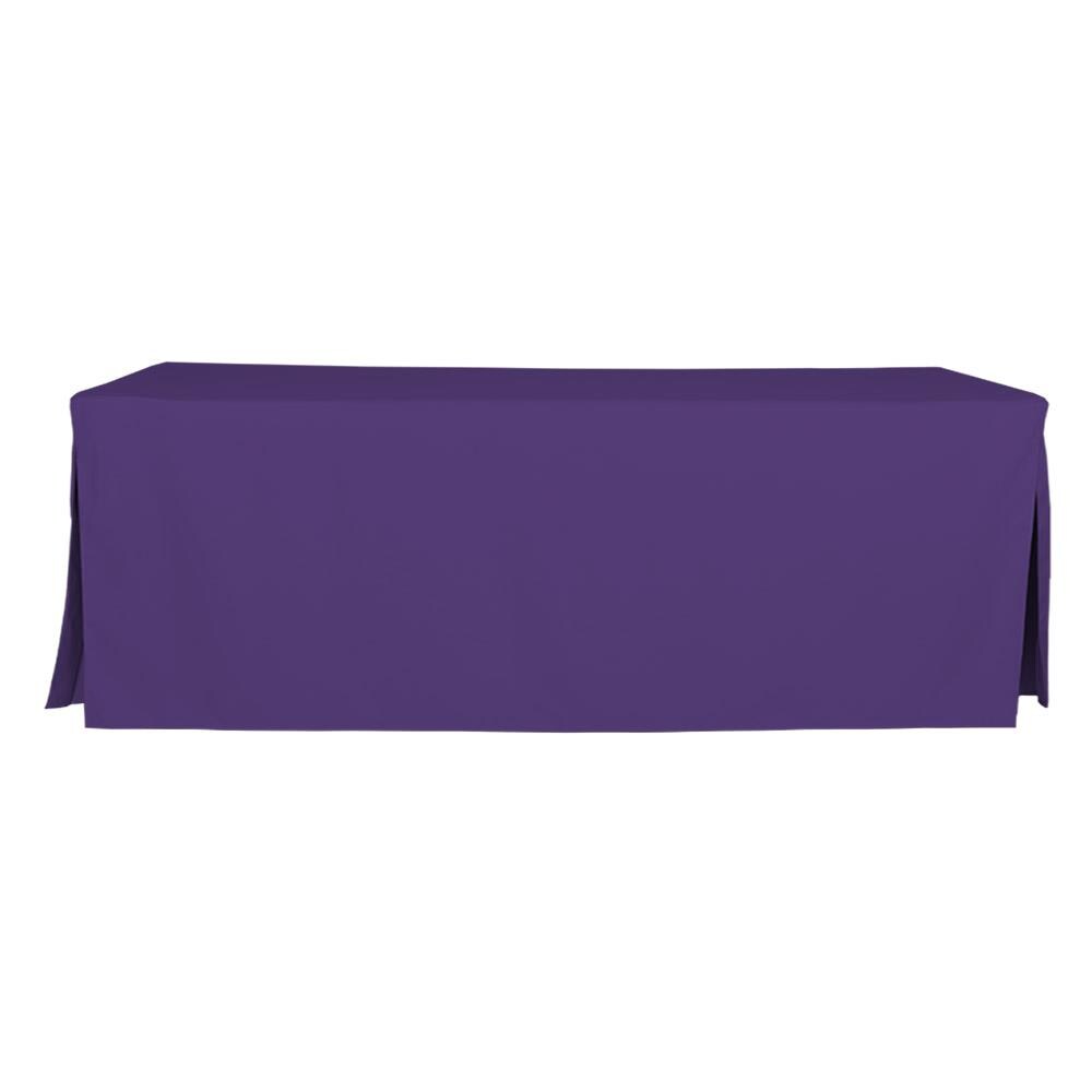 WestPoint Home 028828403704 Tablevogue Solid Colors Table Cover Collection Fitted Indoor/Outdoor Violet Table Cover for 8-ft rectangle