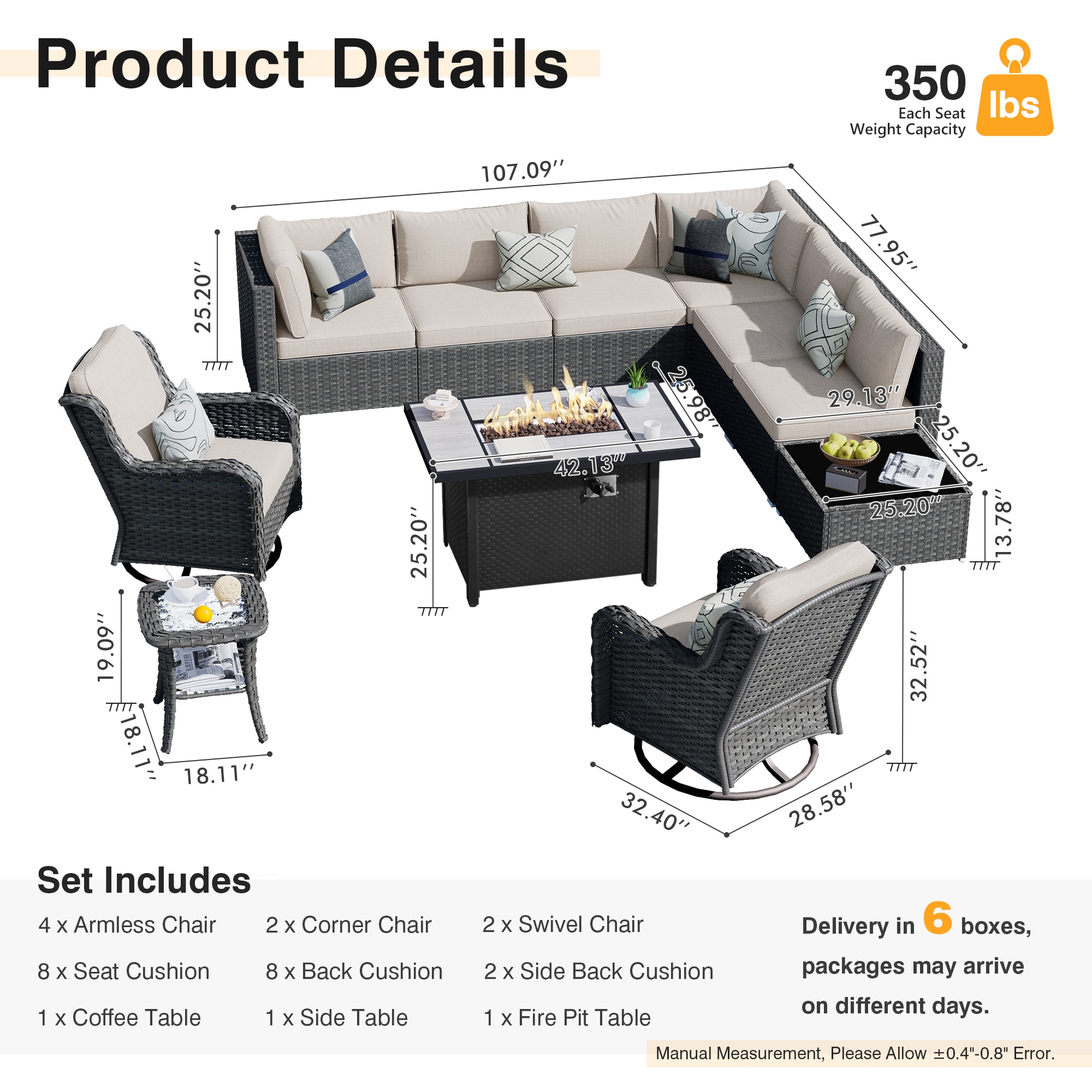 XIZZI XIHOP60L6CFP-IFP Patio-Sofas-Daybeds - View #11