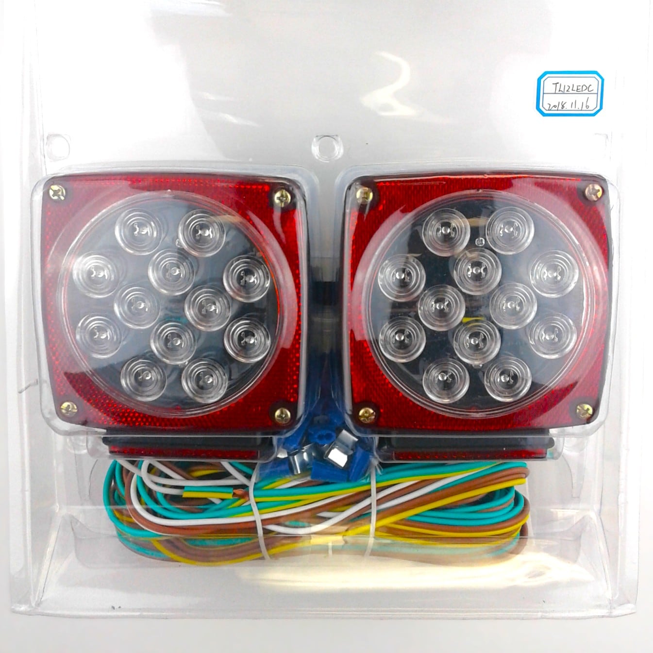 Uriah Products Clear LED Stop/Turn/Tail Trailer Light Kit for Trailers Over 80 in.