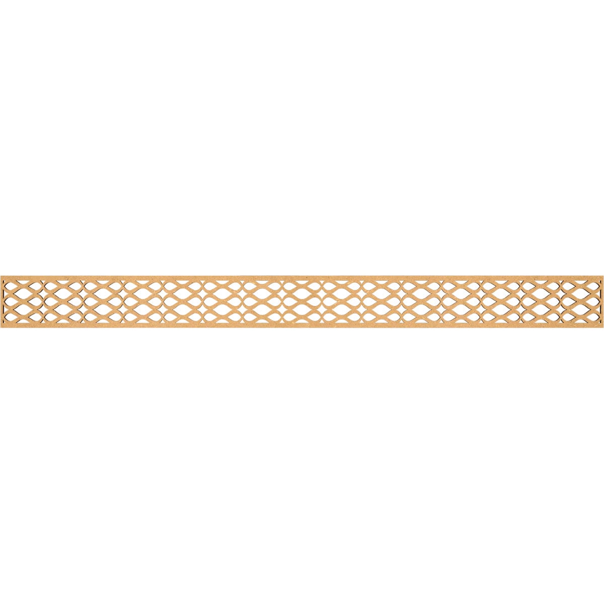 Ekena Millwork MLDA04X46SMRMF Somerset Fretwork Flat Trim 4-in x 3.87-ft Brown Unfinished 2157642 Pierced Wall Panel Moulding