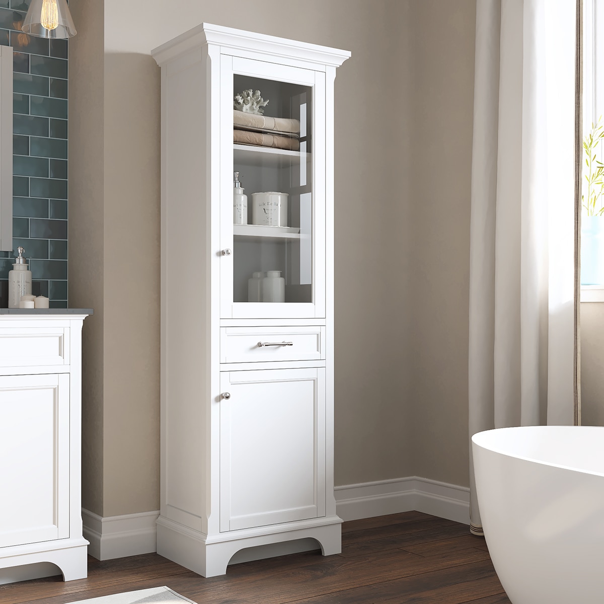 Fresca Oxford Espresso Tall Bathroom Linen Cabinet