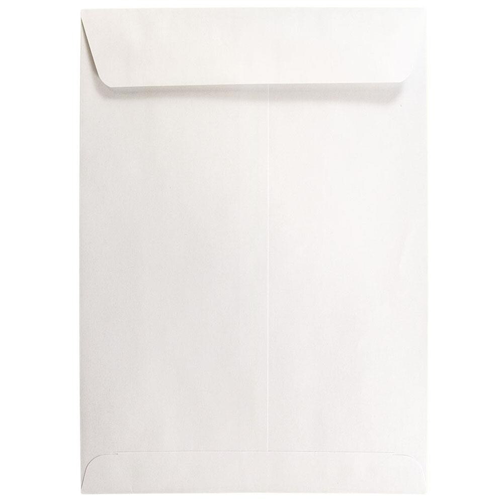 White JAM PAPER 7 x 10 Booklet Commercial Envelopes 100/Pack 