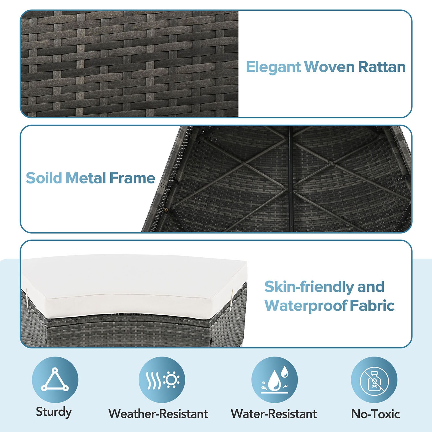 SINOFURN SYA370198BG Patio-Sofas-Daybeds - View #16